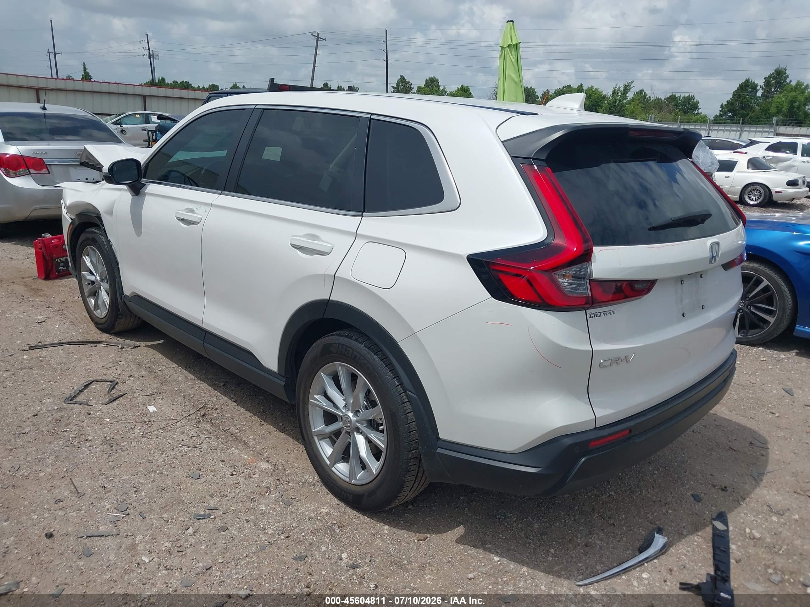 2025 Honda Cr-v Ex-l 2wd White vin: 5J6RS3H71SL008124