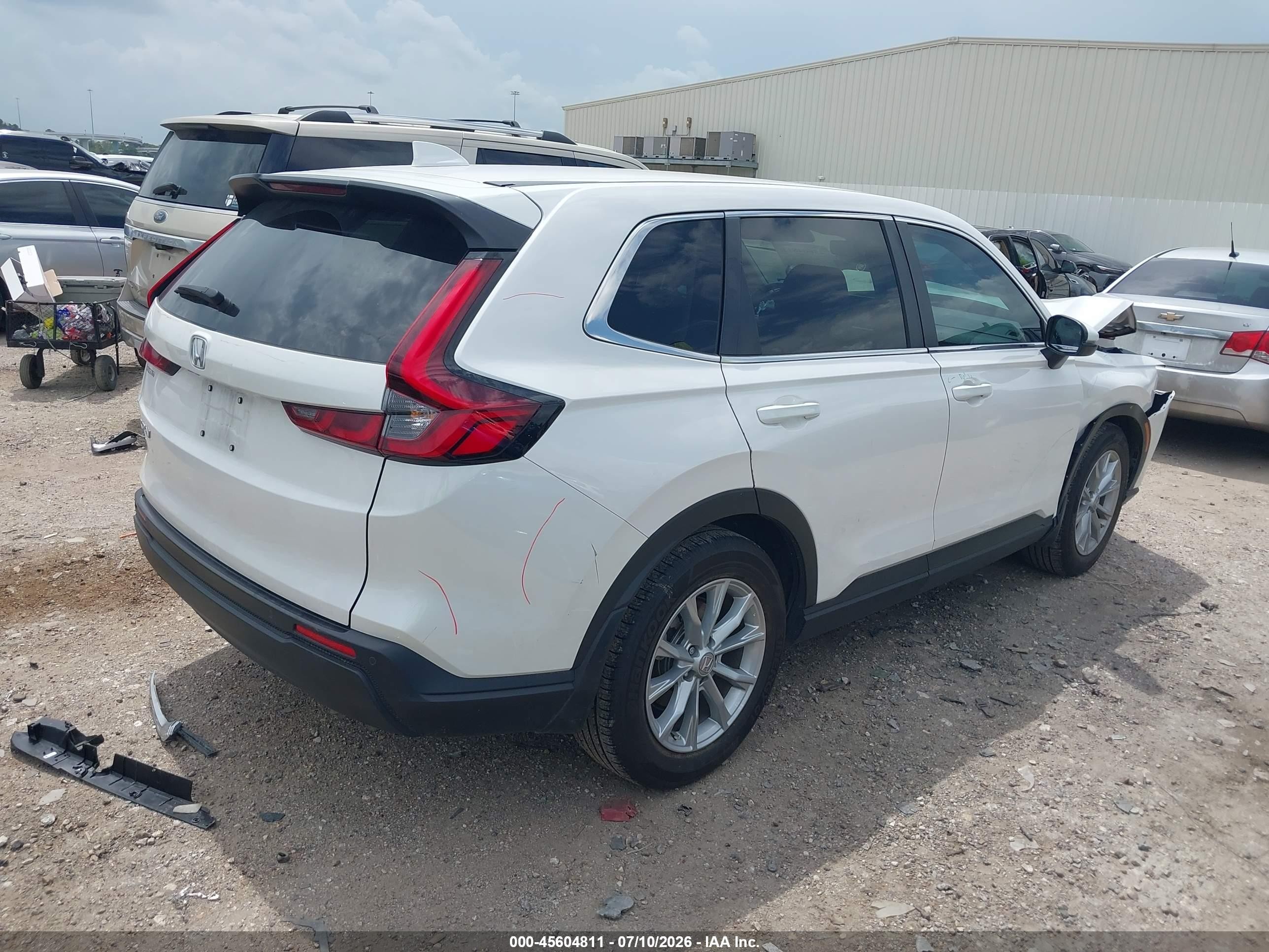 2025 Honda Cr-v Ex-l 2wd White vin: 5J6RS3H71SL008124
