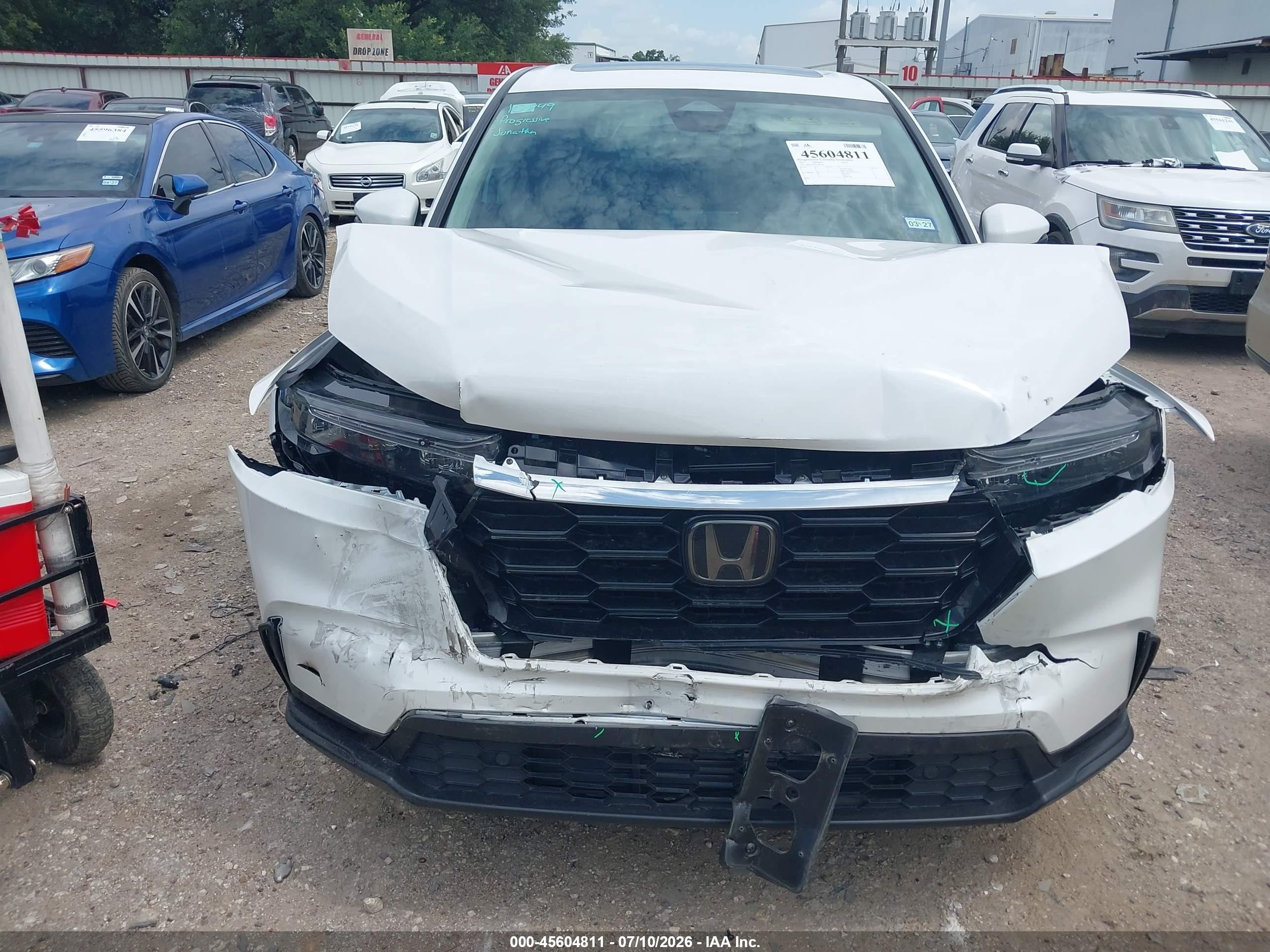 2025 Honda Cr-v Ex-l 2wd White vin: 5J6RS3H71SL008124