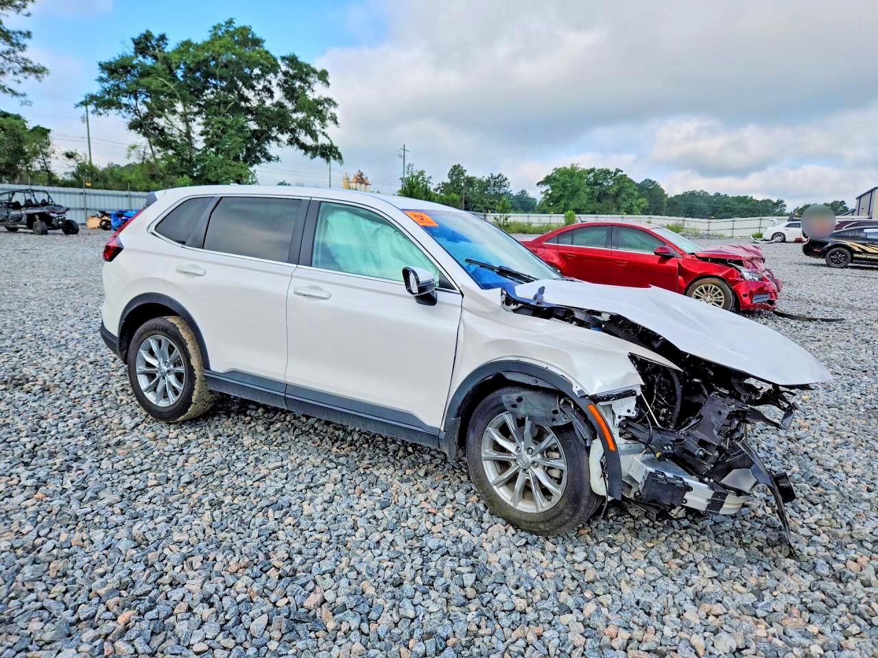 2024 Honda Cr-v Exl White vin: 5J6RS3H75RL008654