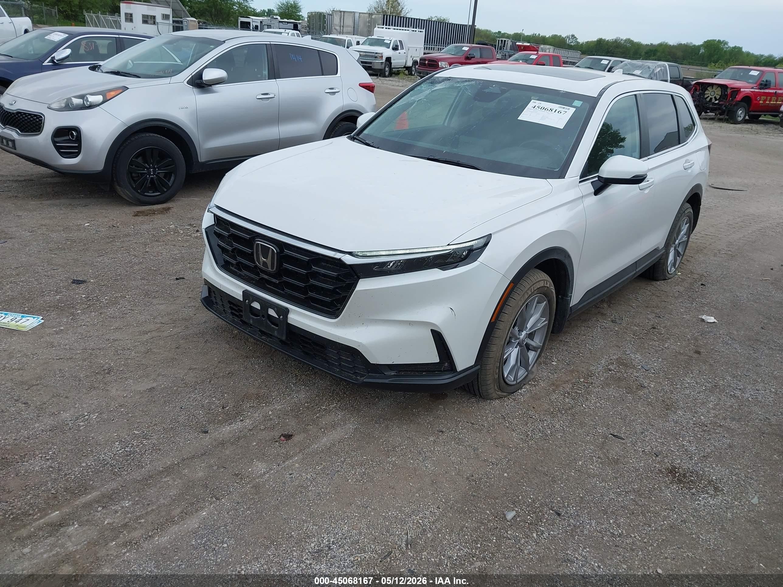 2024 Honda Cr-v Ex Awd White vin: 5J6RS4H41RL000482