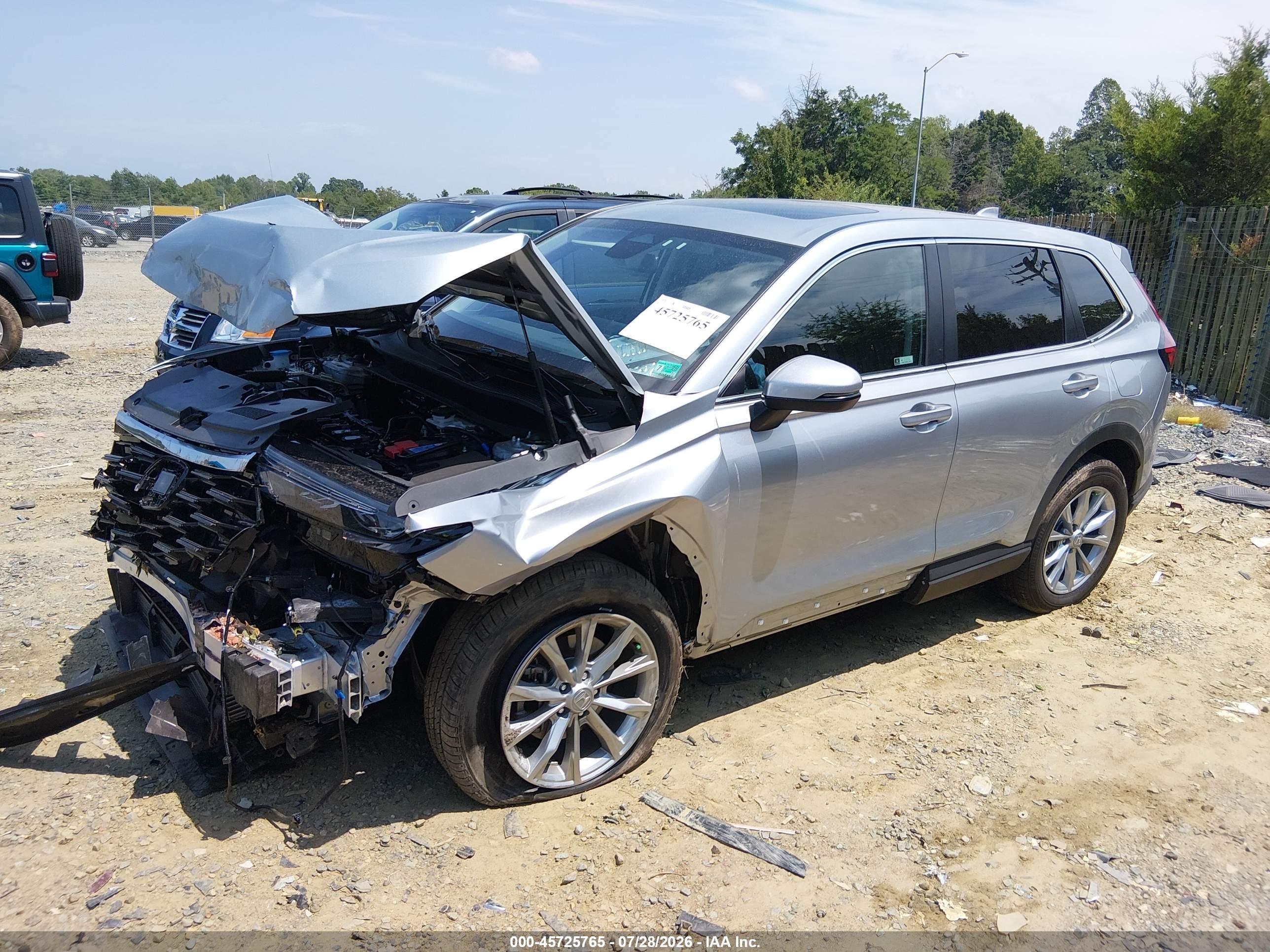 2025 Honda Cr-v Ex Awd Silver vin: 5J6RS4H48SL003417