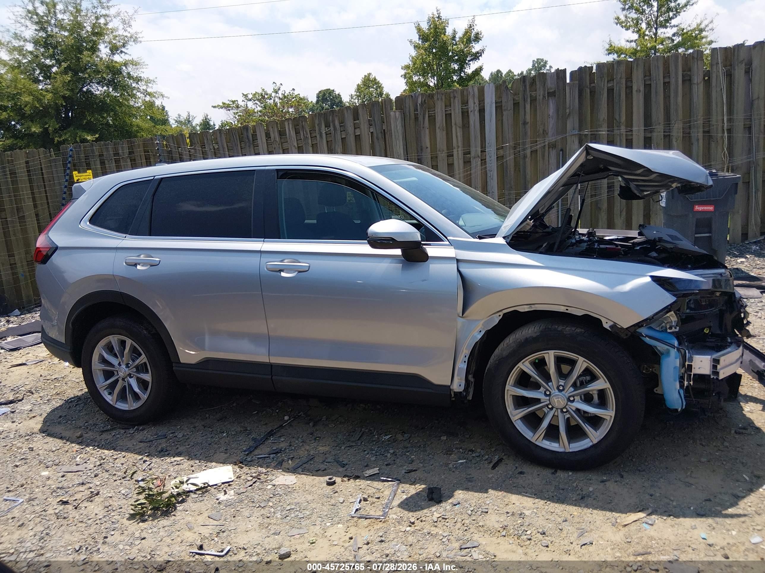 2025 Honda Cr-v Ex Awd Silver vin: 5J6RS4H48SL003417