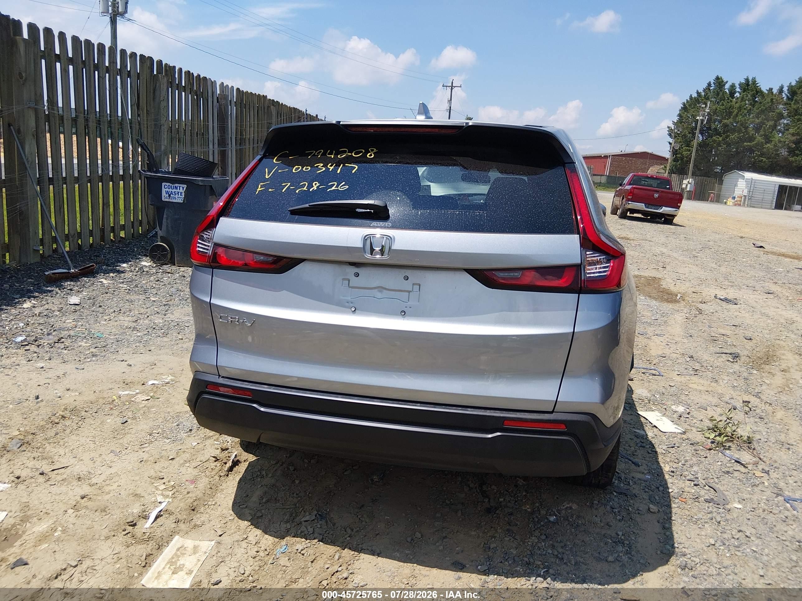 2025 Honda Cr-v Ex Awd Silver vin: 5J6RS4H48SL003417