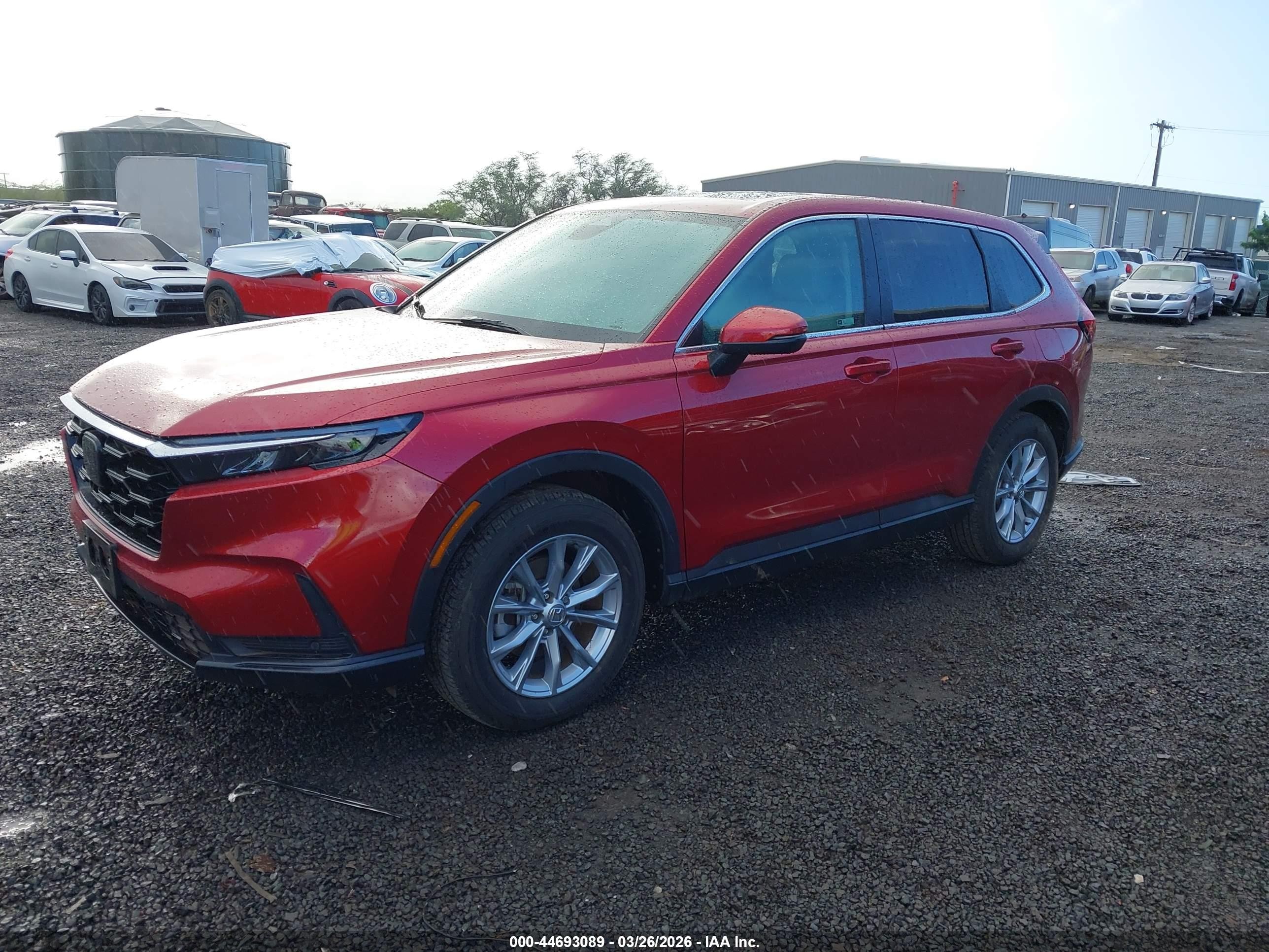 2023 Honda Cr-v Ex-l Awd Red vin: 5J6RS4H76PL002445