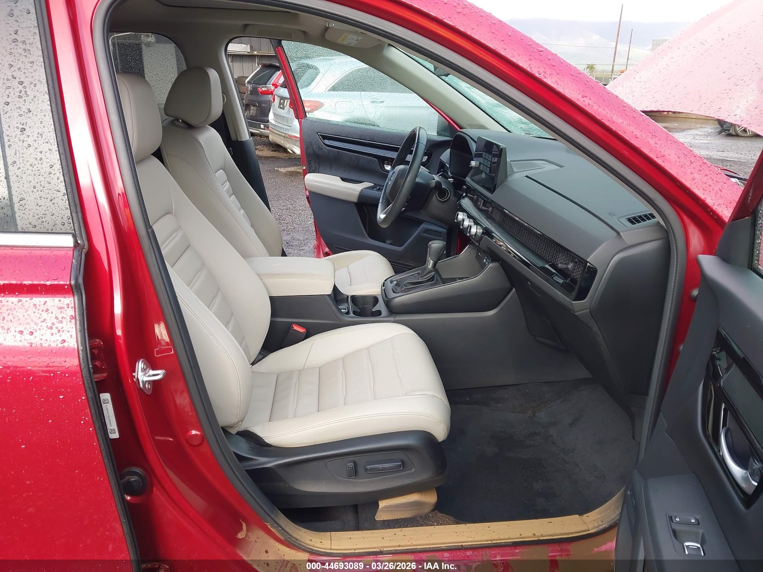 2023 Honda Cr-v Ex-l Awd Red vin: 5J6RS4H76PL002445