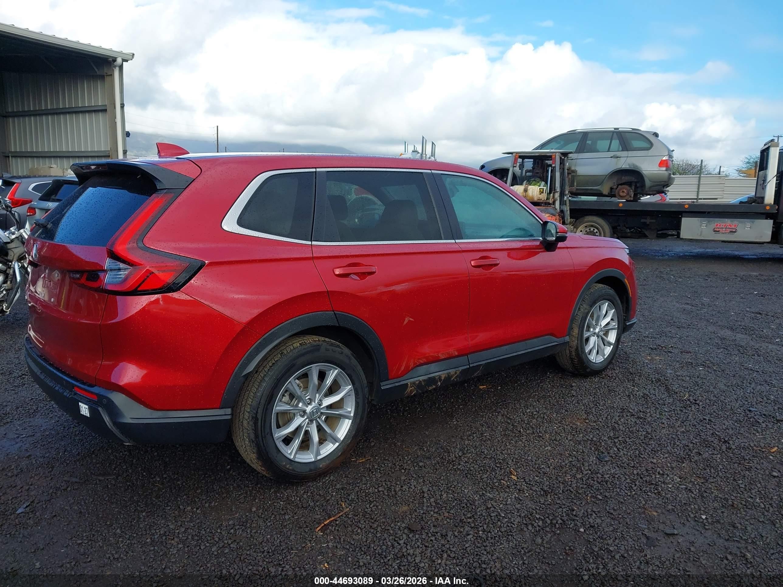 2023 Honda Cr-v Ex-l Awd Red vin: 5J6RS4H76PL002445
