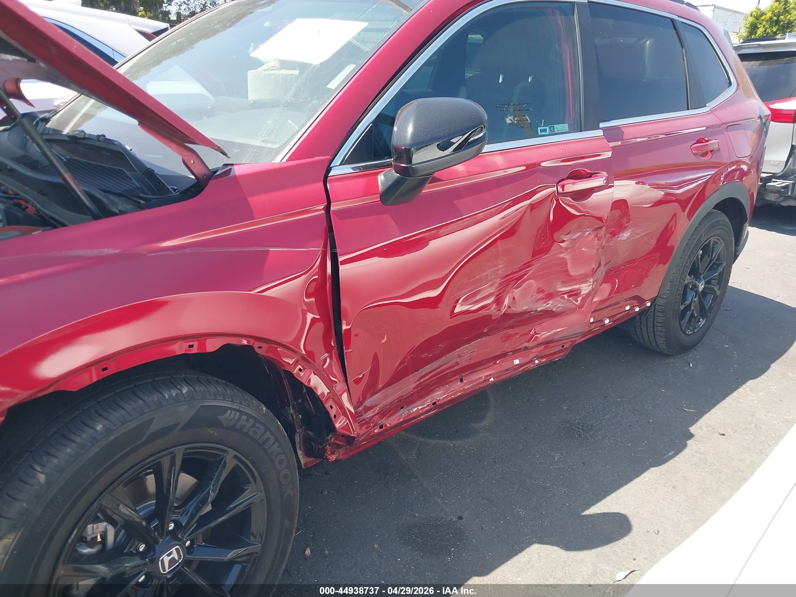 2025 Honda Cr-v Hybrid Sport-l Red vin: 5J6RS5H89SL009901