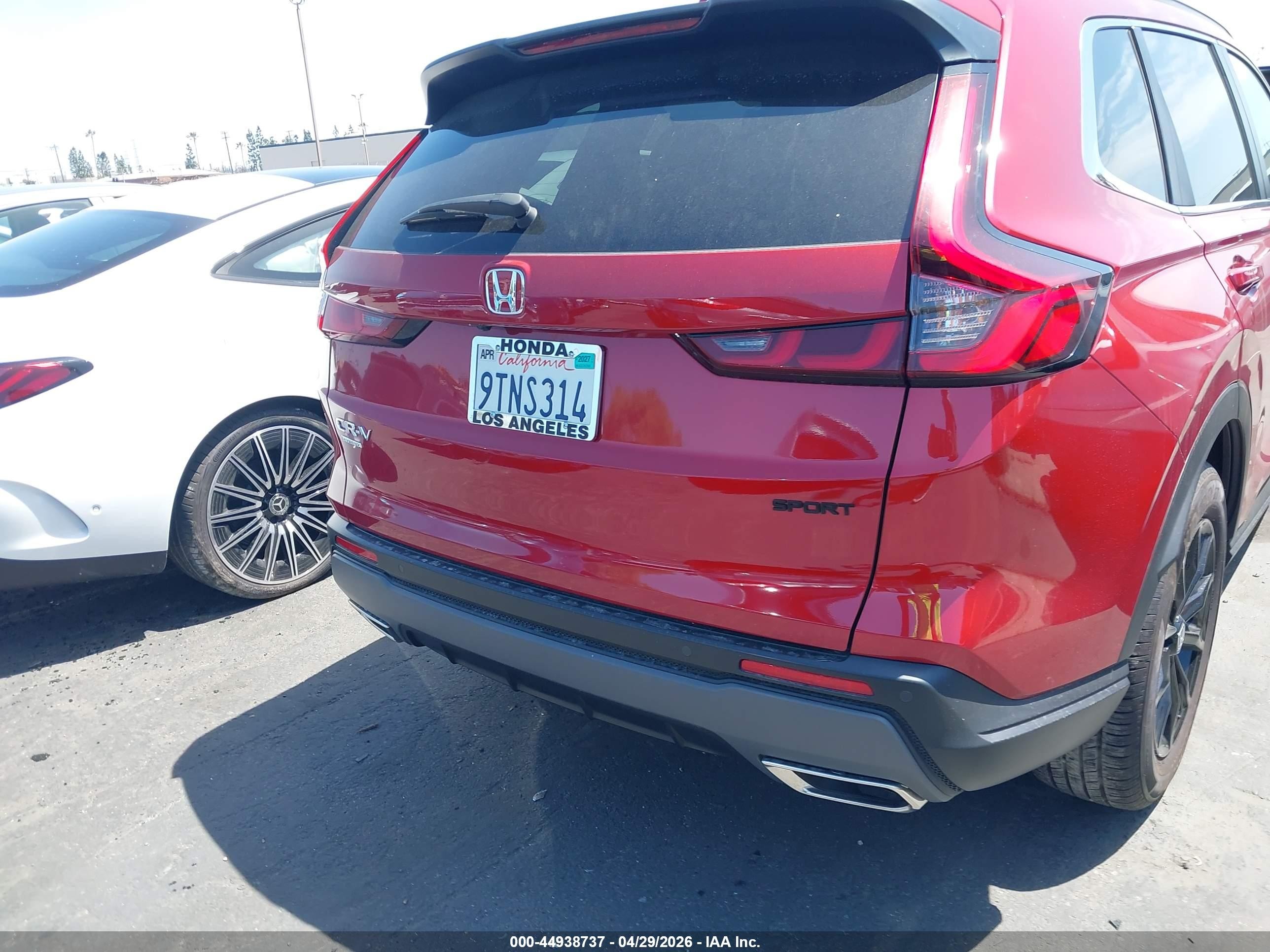 2025 Honda Cr-v Hybrid Sport-l Red vin: 5J6RS5H89SL009901