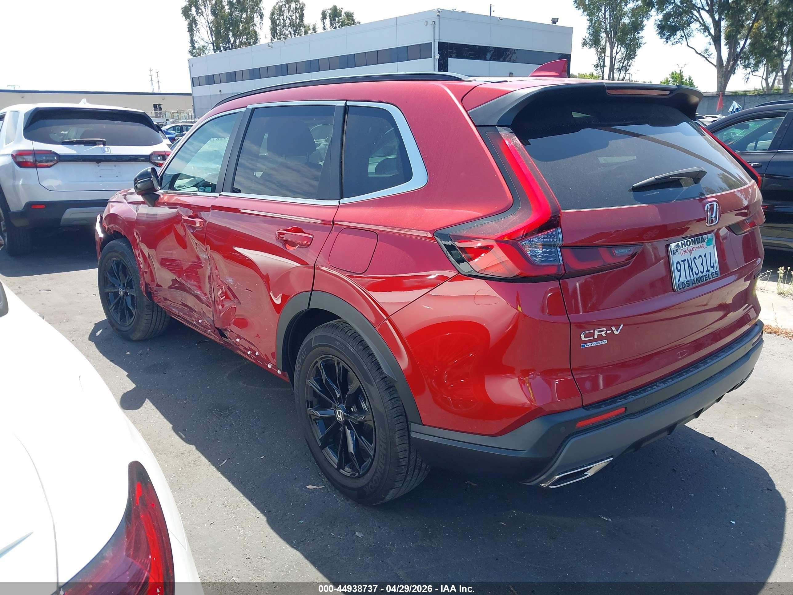 2025 Honda Cr-v Hybrid Sport-l Red vin: 5J6RS5H89SL009901