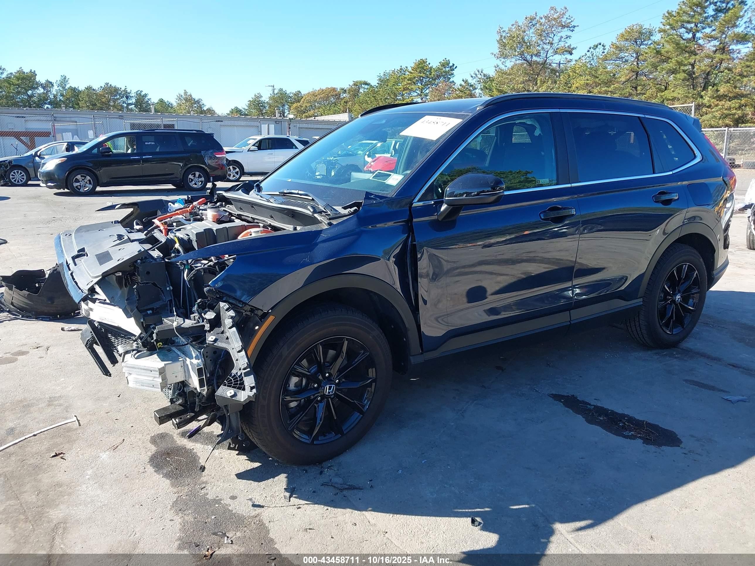 2025 Honda Cr-v Hybrid Sport Синий vin: 5J6RS6H50SL005084