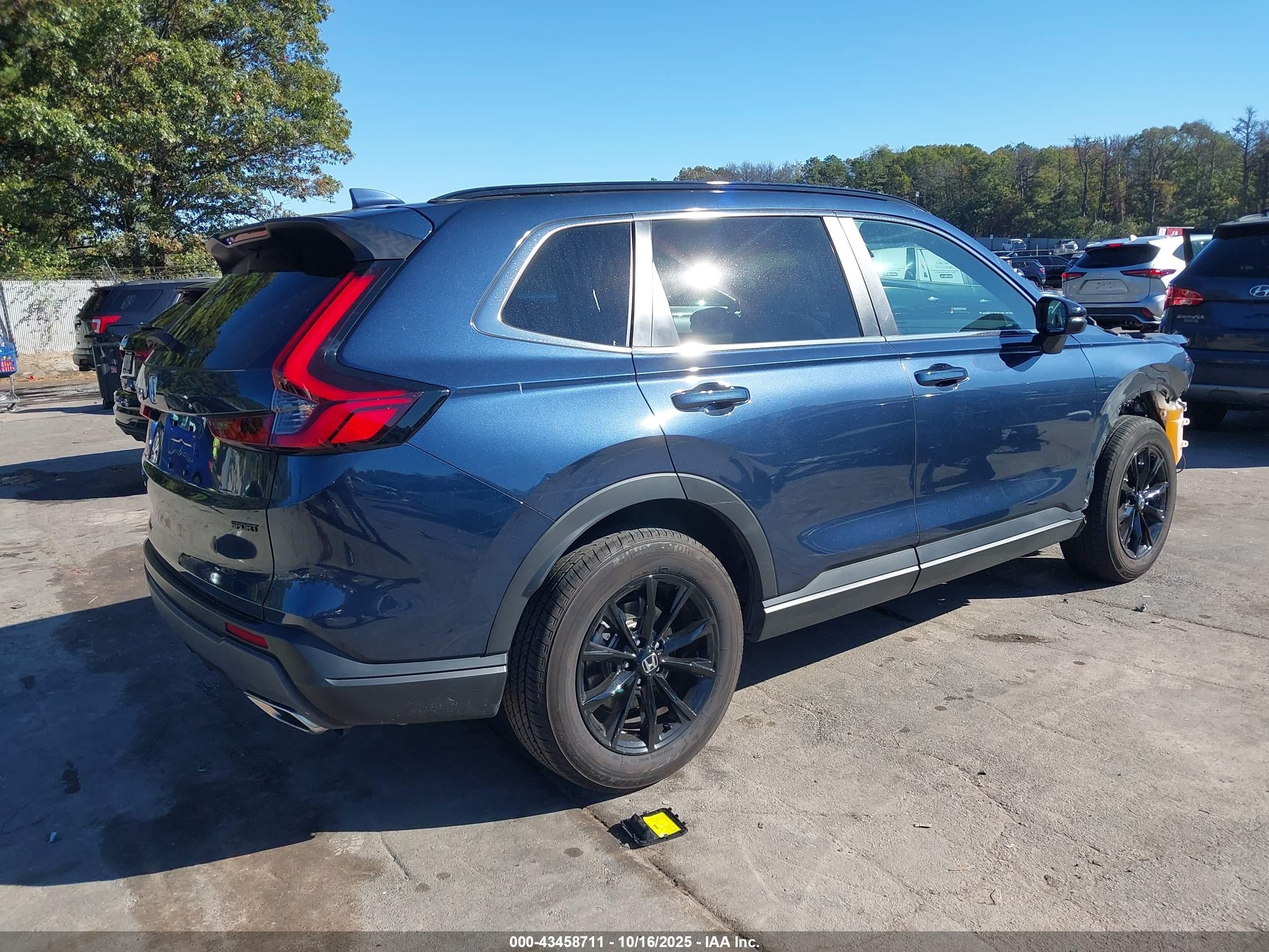 2025 Honda Cr-v Hybrid Sport Синий vin: 5J6RS6H50SL005084