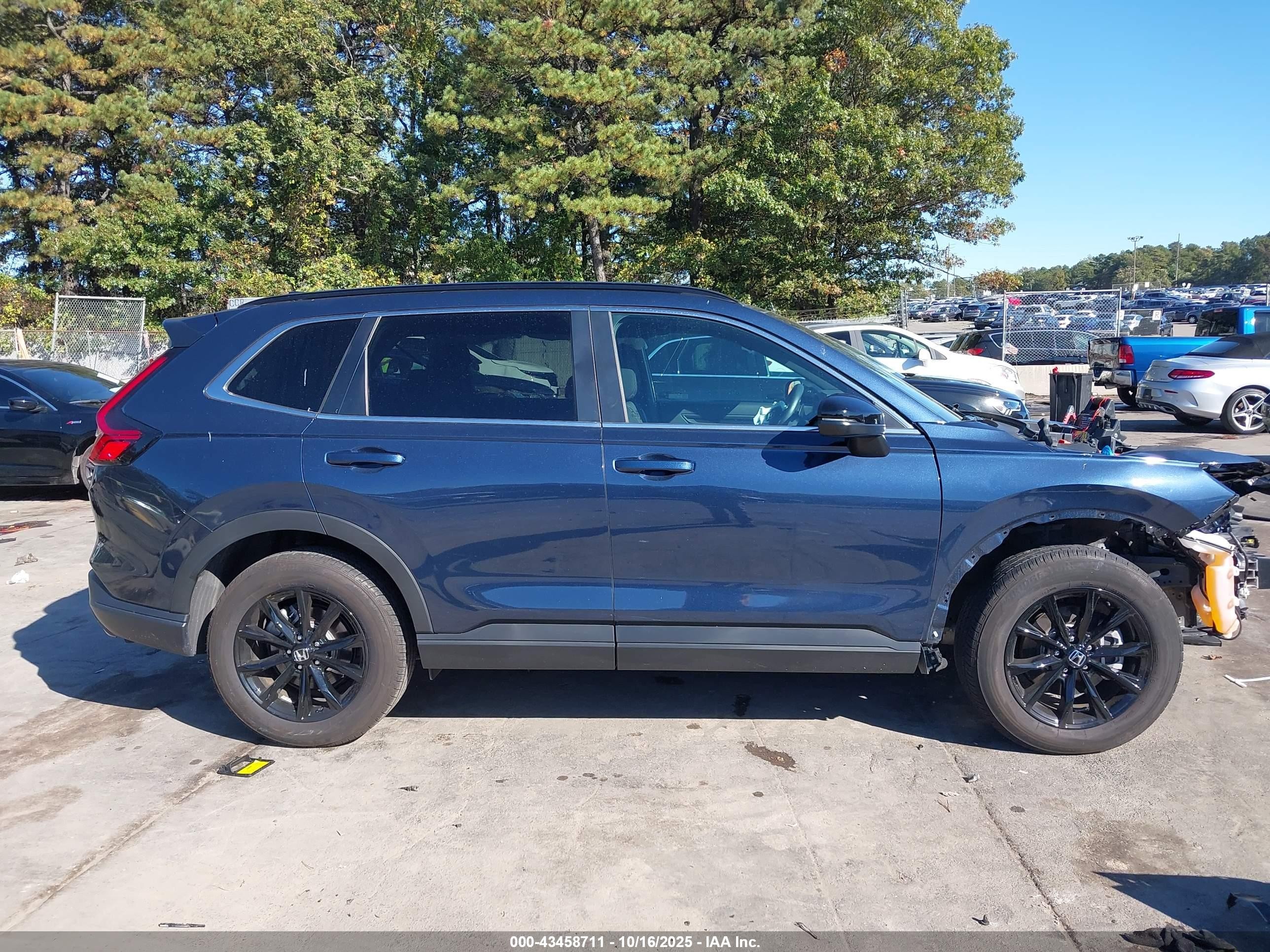 2025 Honda Cr-v Hybrid Sport Синий vin: 5J6RS6H50SL005084