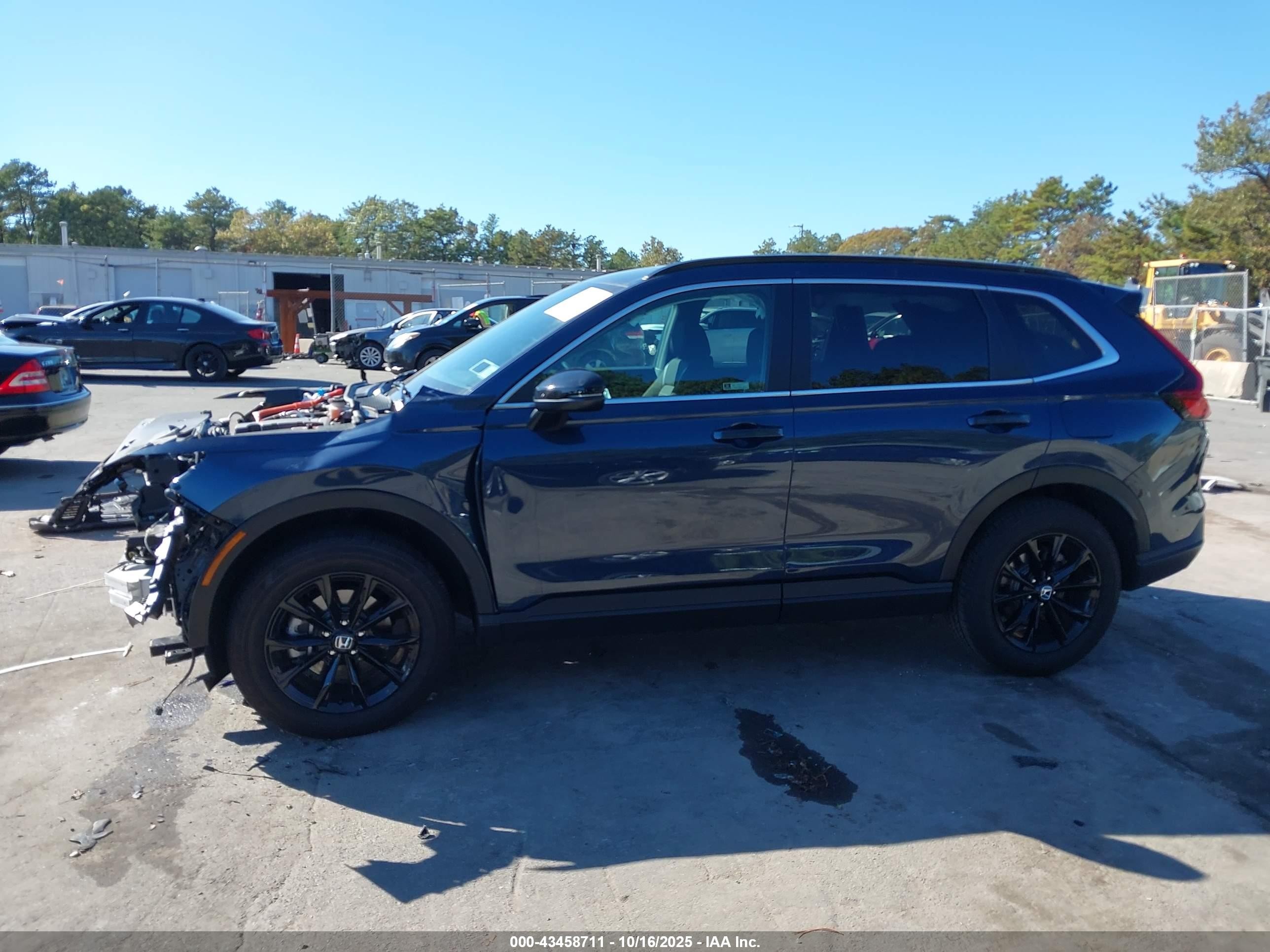 2025 Honda Cr-v Hybrid Sport Синий vin: 5J6RS6H50SL005084
