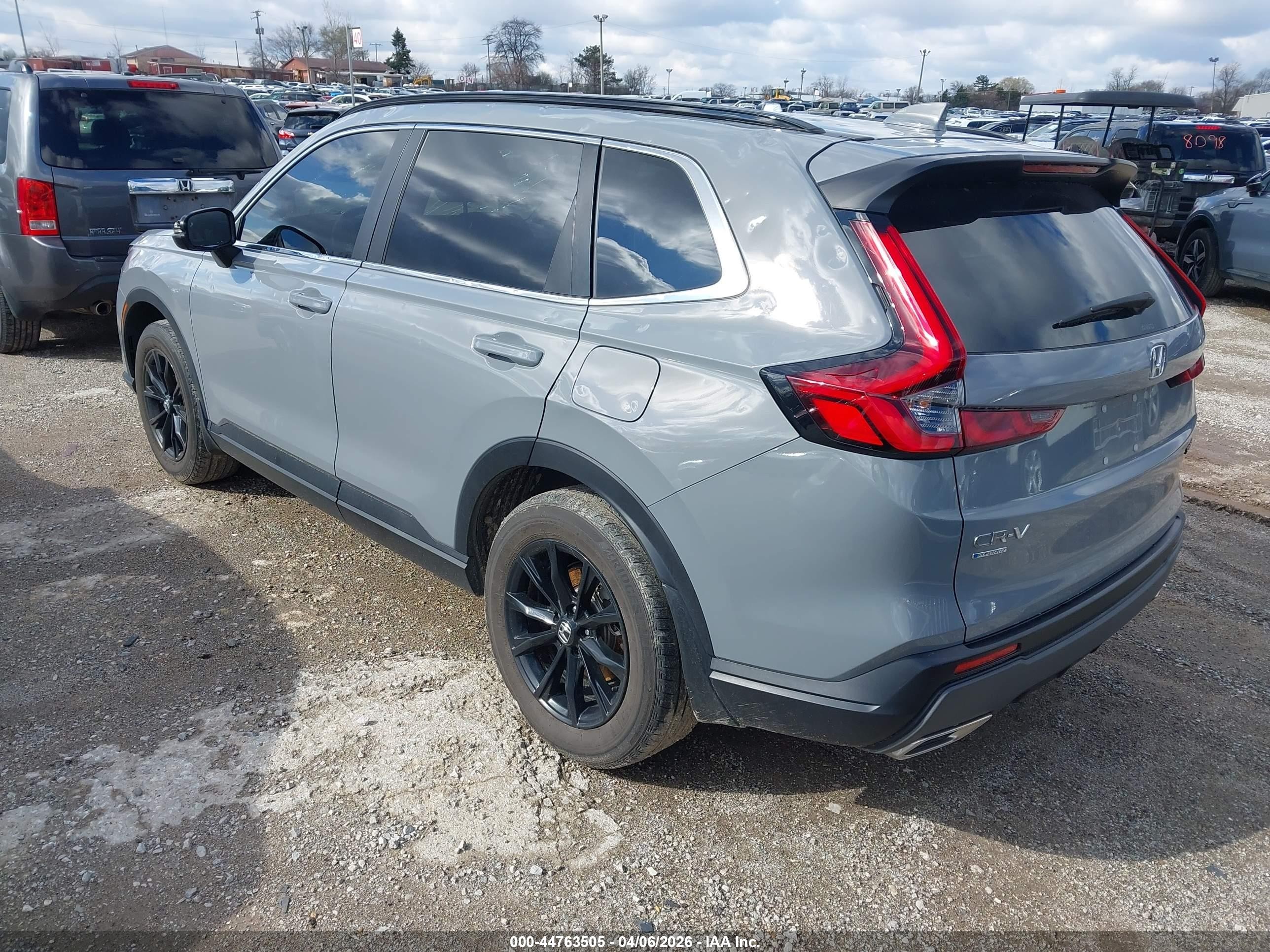 2024 Honda Cr-v Hybrid Sport Серый vin: 5J6RS6H5XRL019603