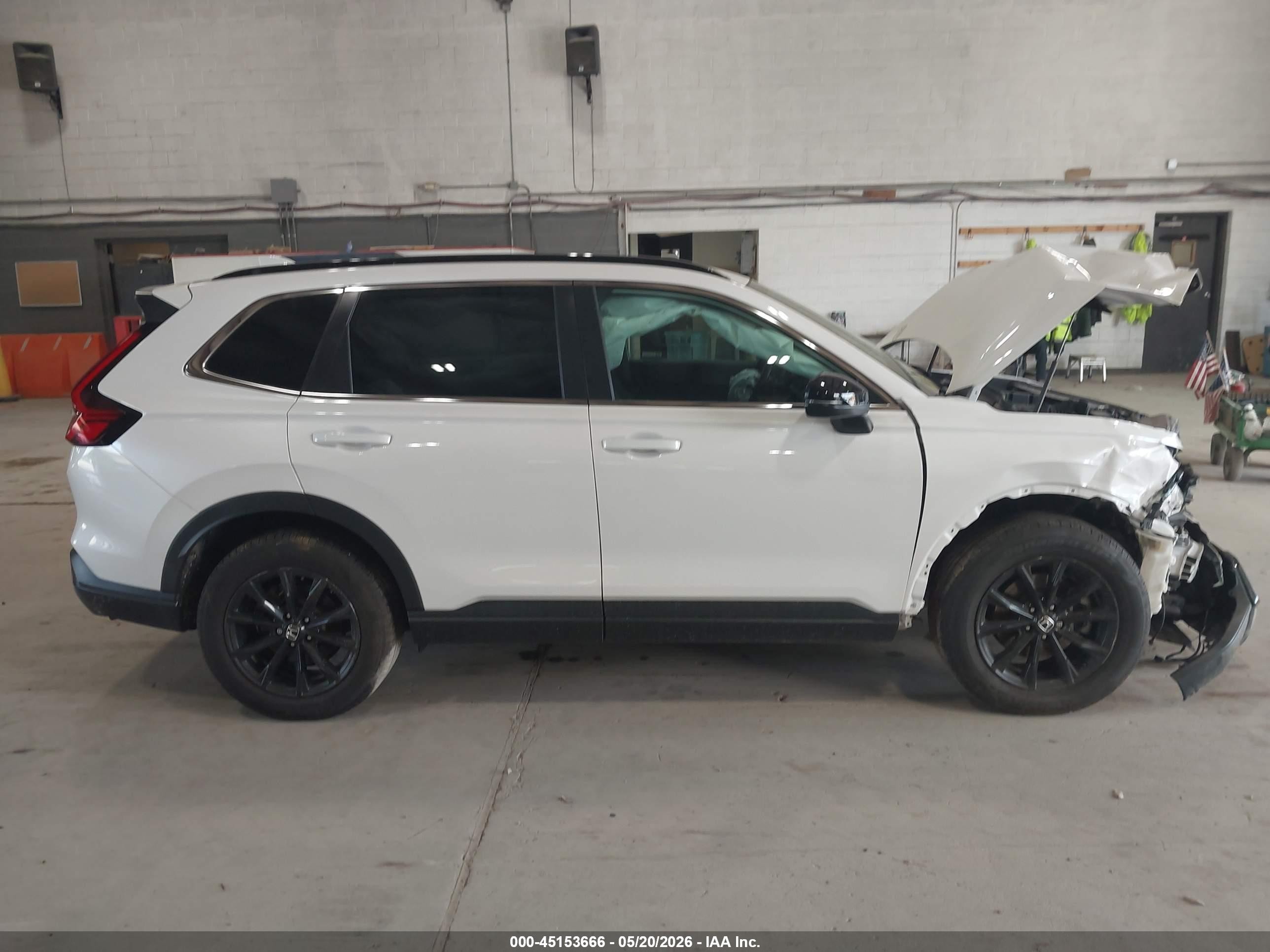2025 Honda Cr-v Hybrid Sport-l Белый vin: 5J6RS6H81SL005038