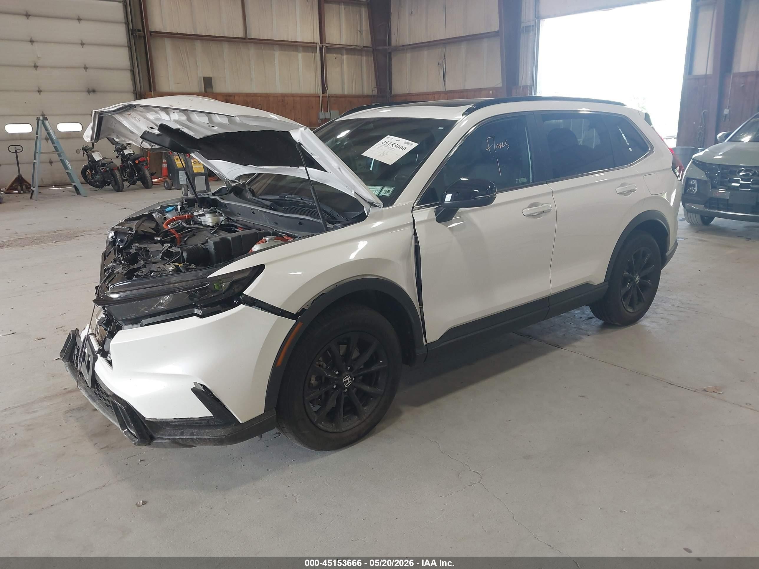2025 Honda Cr-v Hybrid Sport-l Белый vin: 5J6RS6H81SL005038