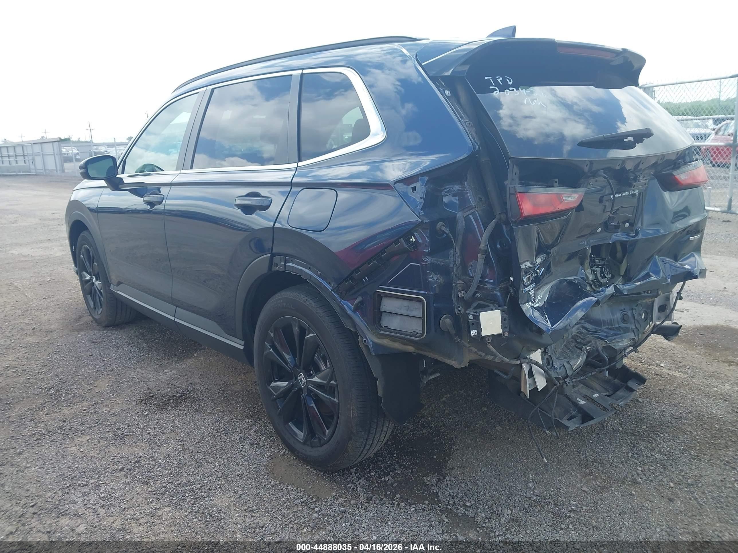 2023 Honda Cr-v Hybrid Sport Touring Blue vin: 5J6RS6H90PL013096