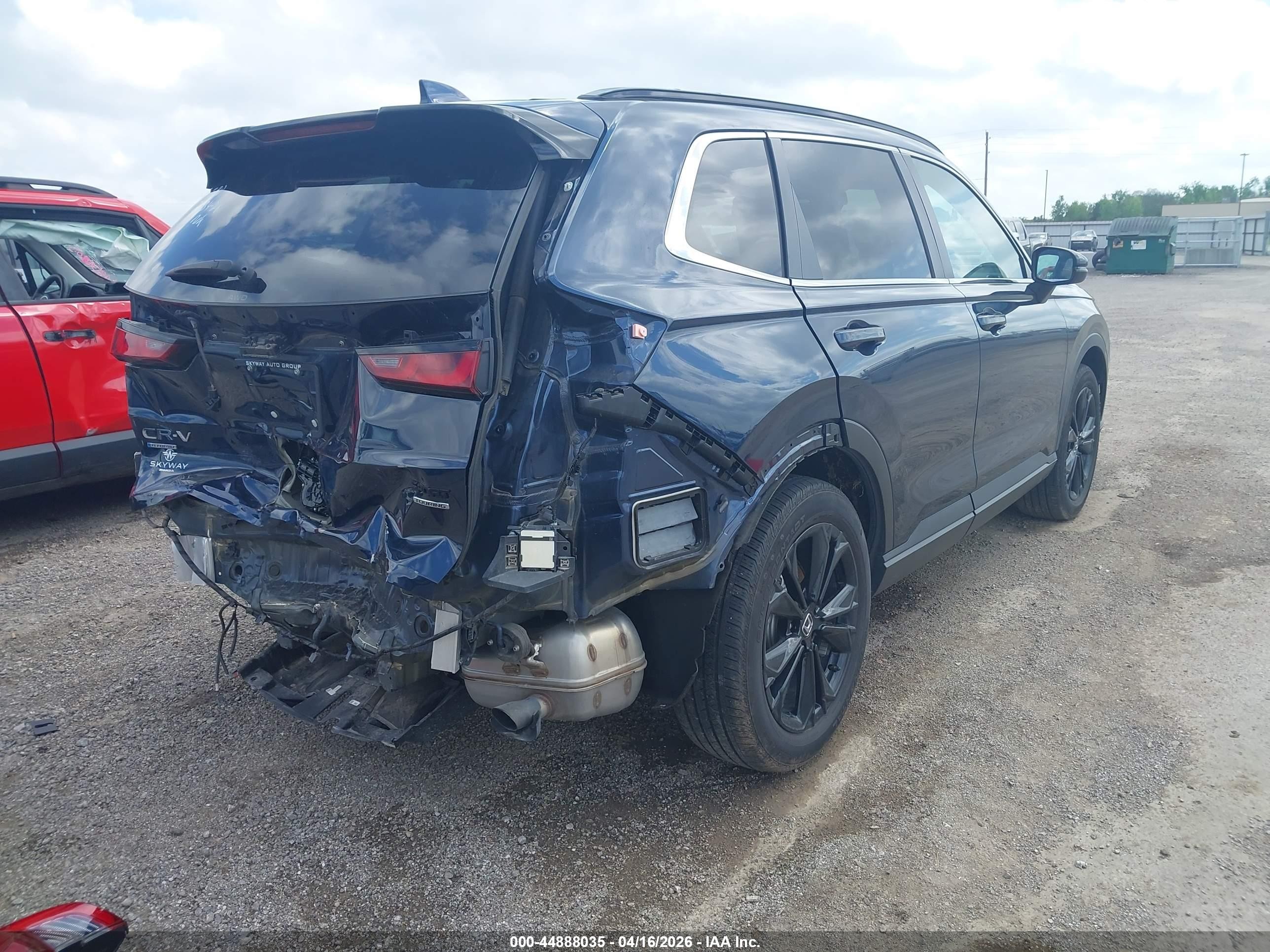 2023 Honda Cr-v Hybrid Sport Touring Blue vin: 5J6RS6H90PL013096