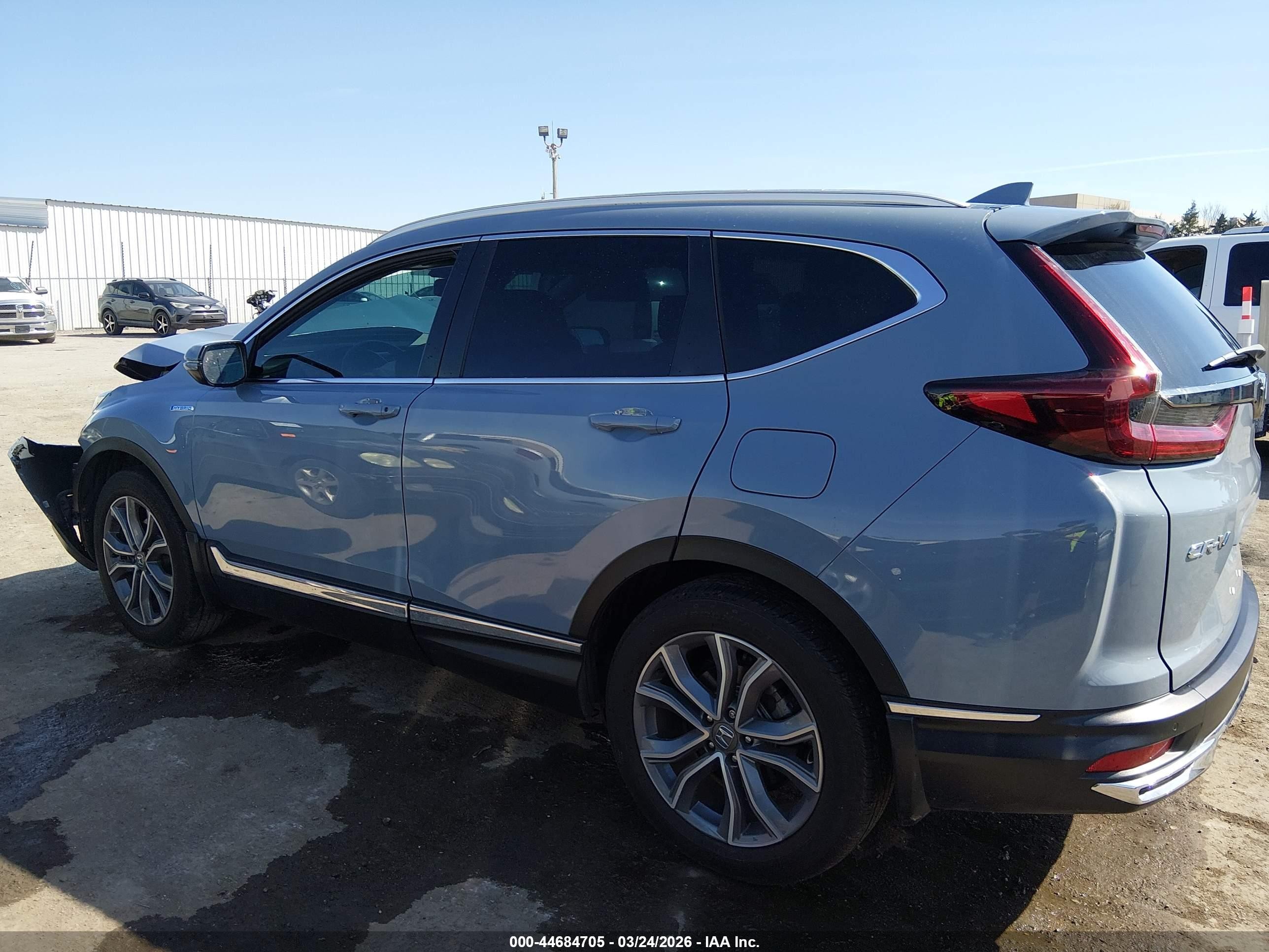 2022 Honda Cr-v Hybrid Touring Light Blue vin: 5J6RT6H94NL021647