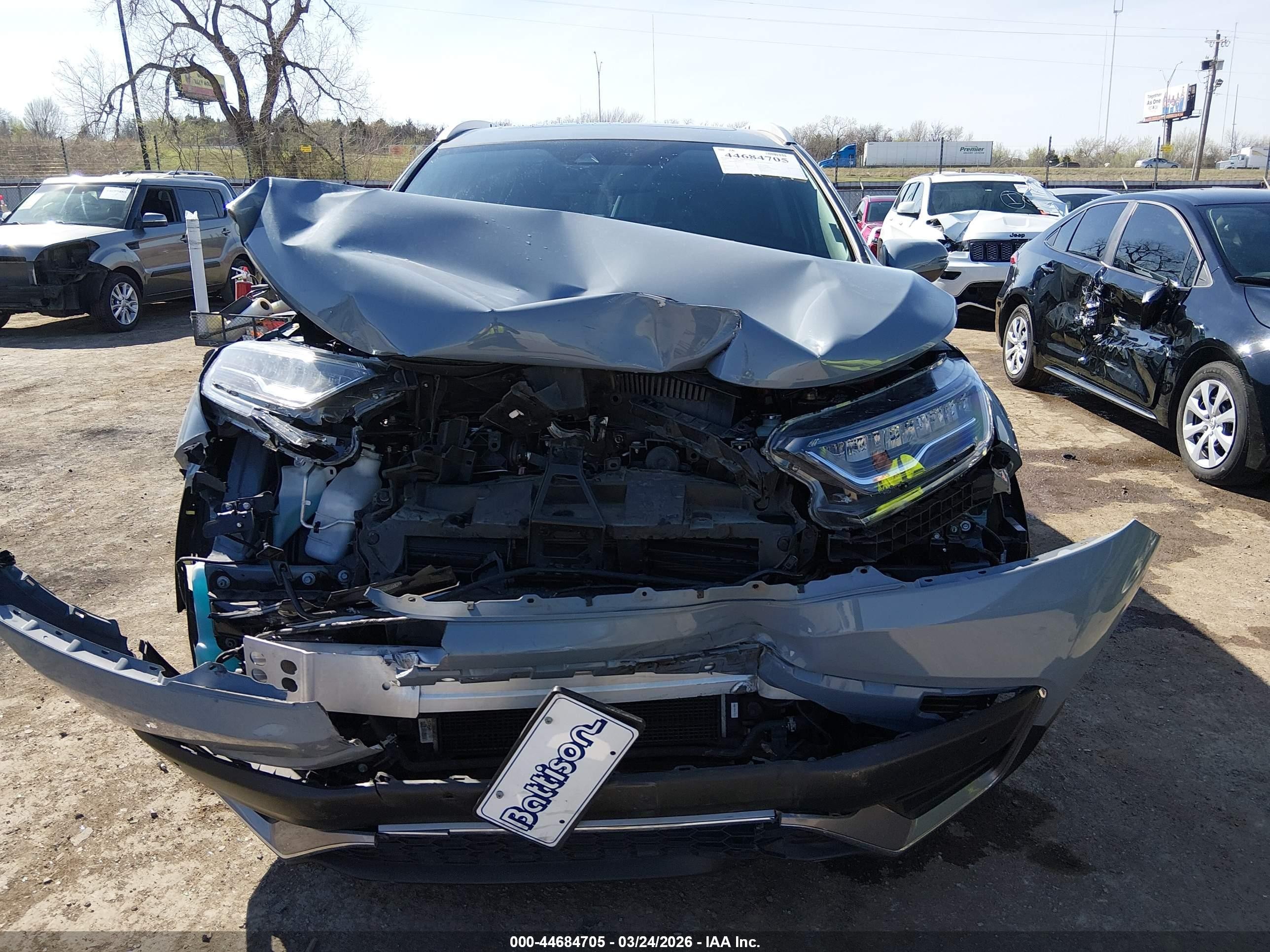 2022 Honda Cr-v Hybrid Touring Light Blue vin: 5J6RT6H94NL021647