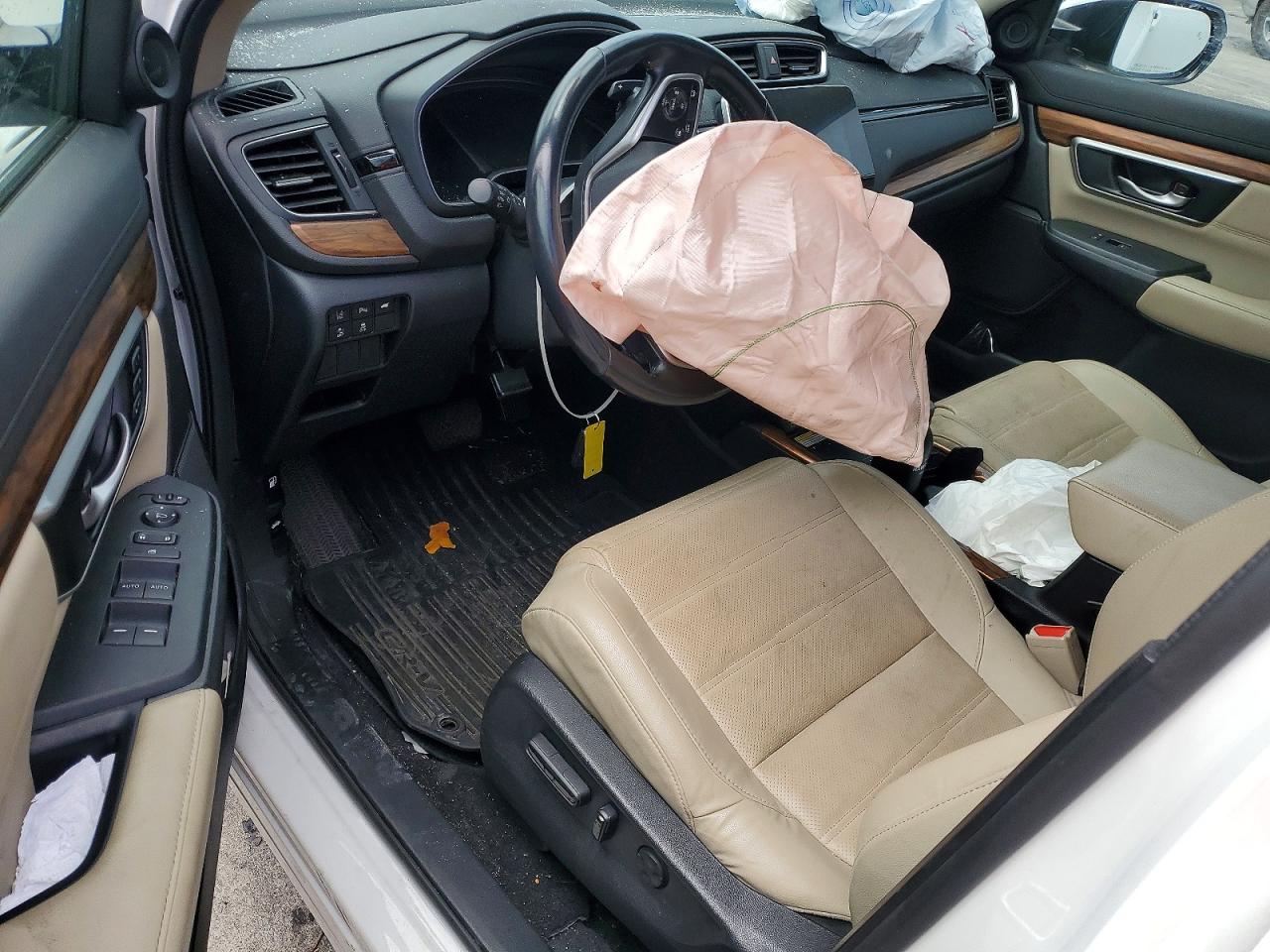 2022 Honda Cr-v Touring White vin: 5J6RT6H94NL055541