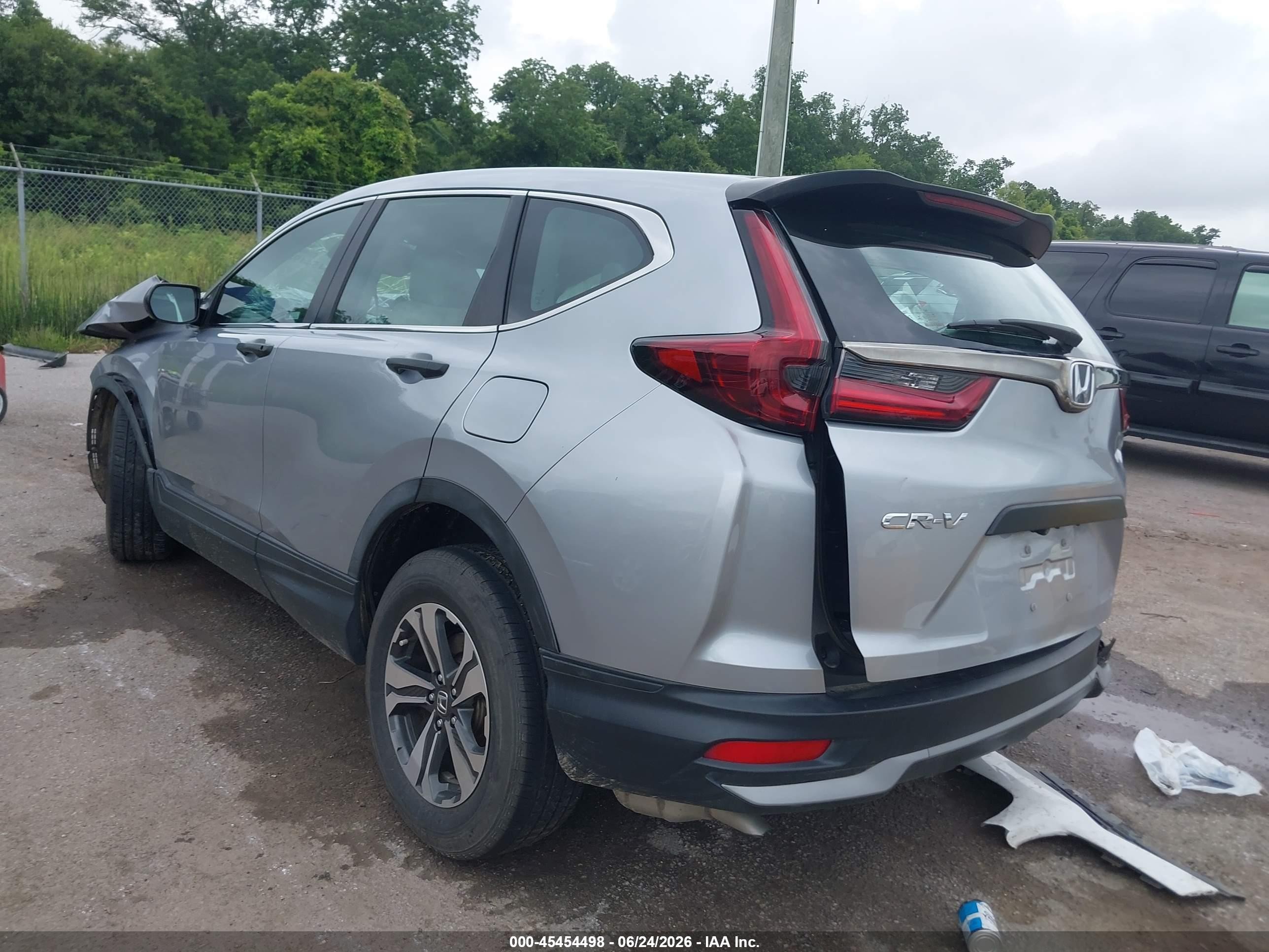2020 Honda Cr-v 2wd Lx Silver vin: 5J6RW1H26LA003429