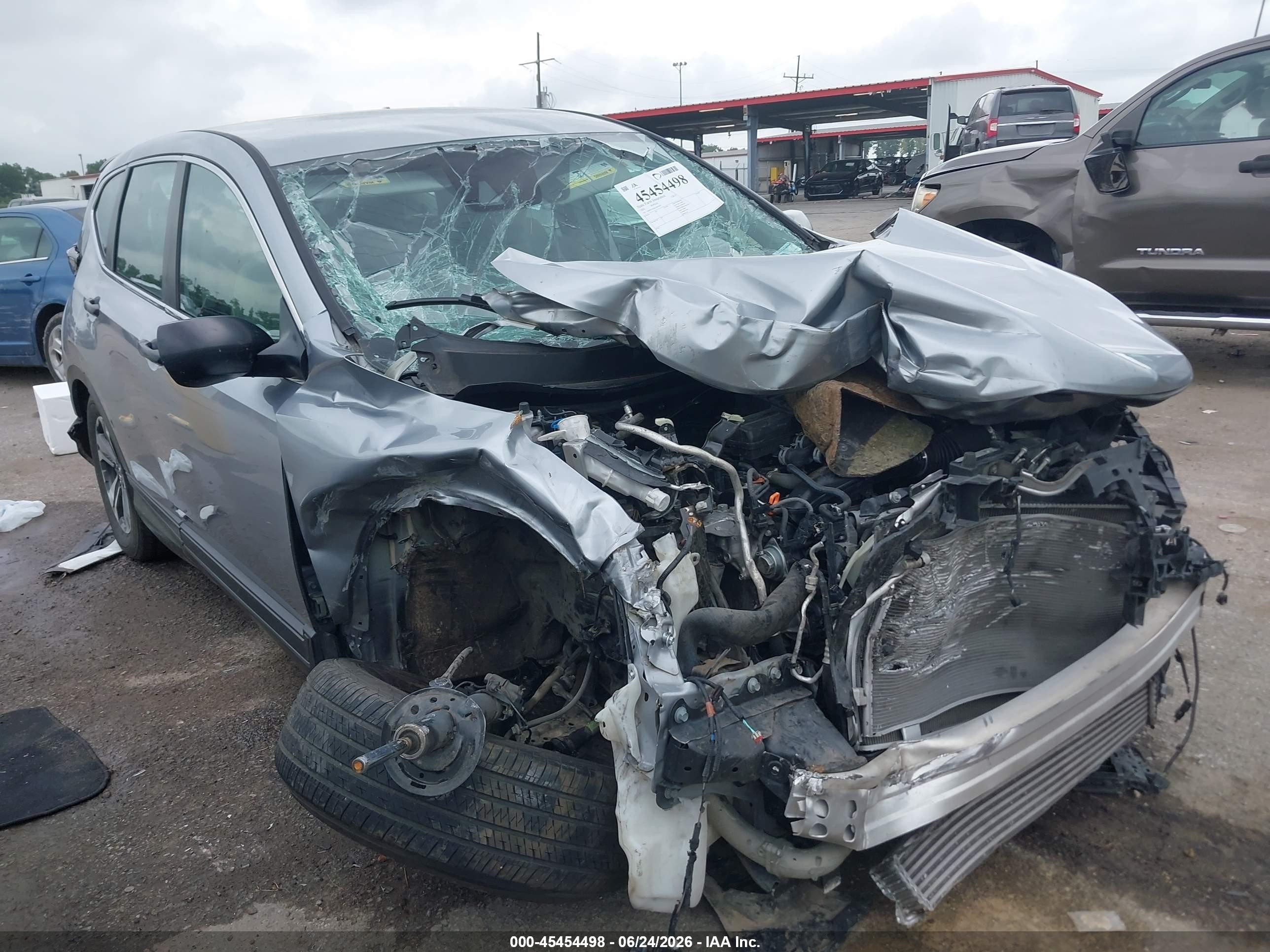2020 Honda Cr-v 2wd Lx Silver vin: 5J6RW1H26LA003429