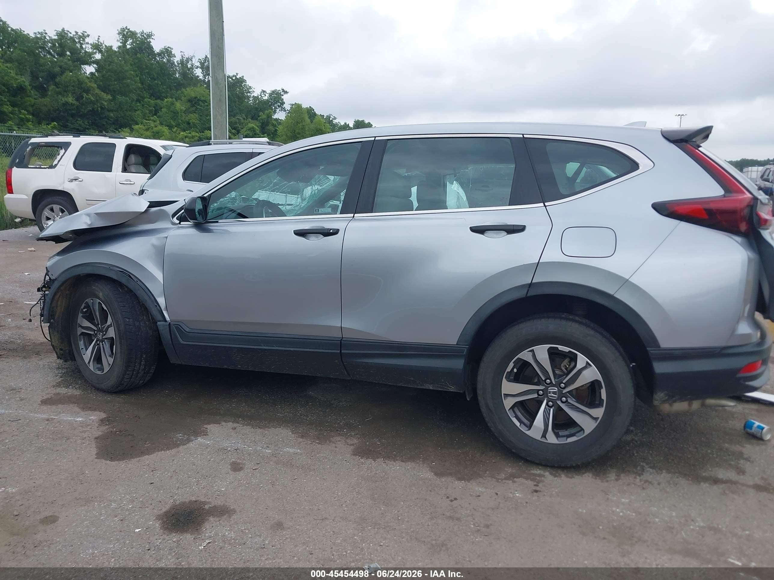 2020 Honda Cr-v 2wd Lx Silver vin: 5J6RW1H26LA003429
