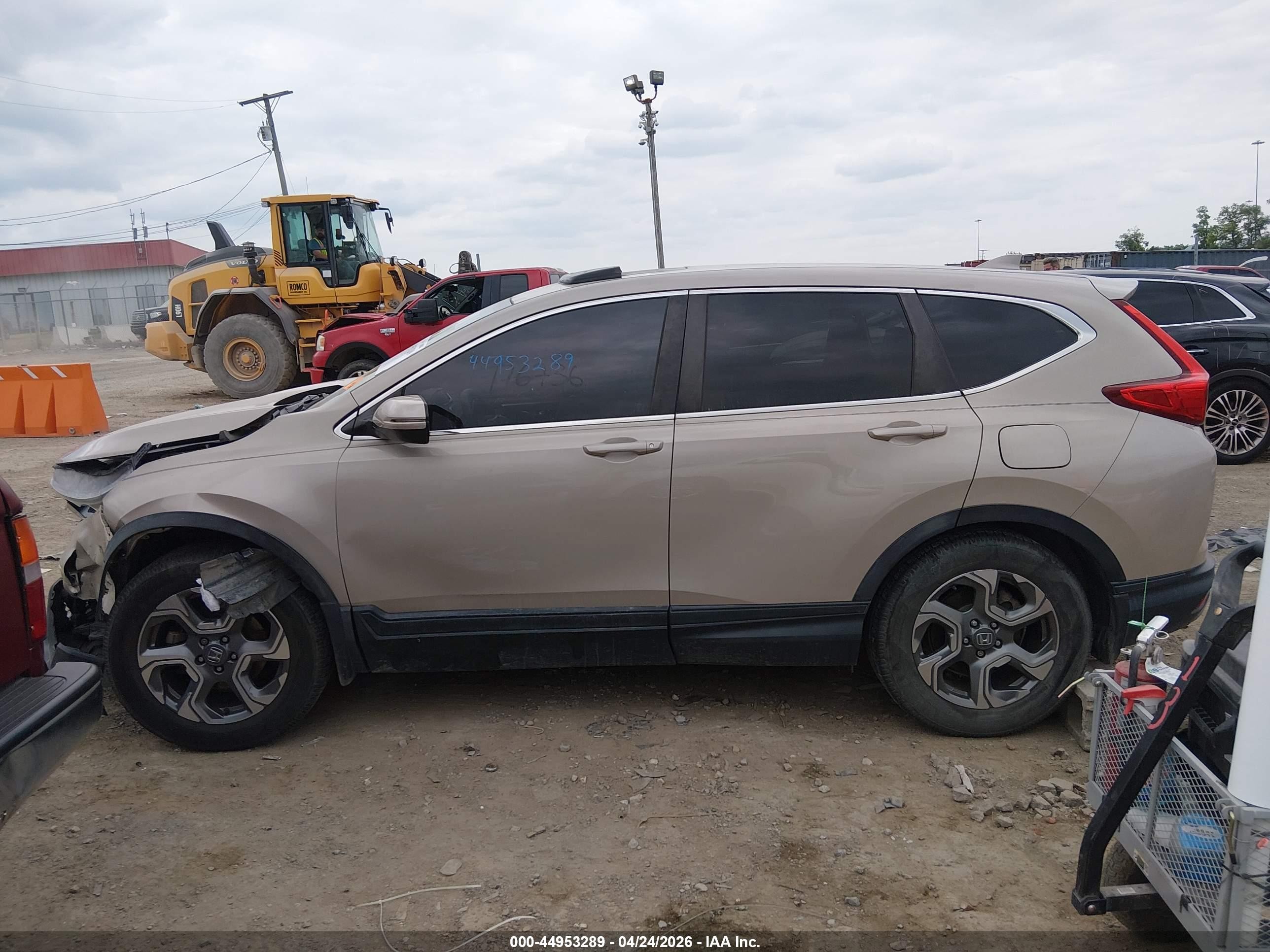 2018 Honda Cr-v Ex Желто-коричневый vin: 5J6RW1H52JL011295