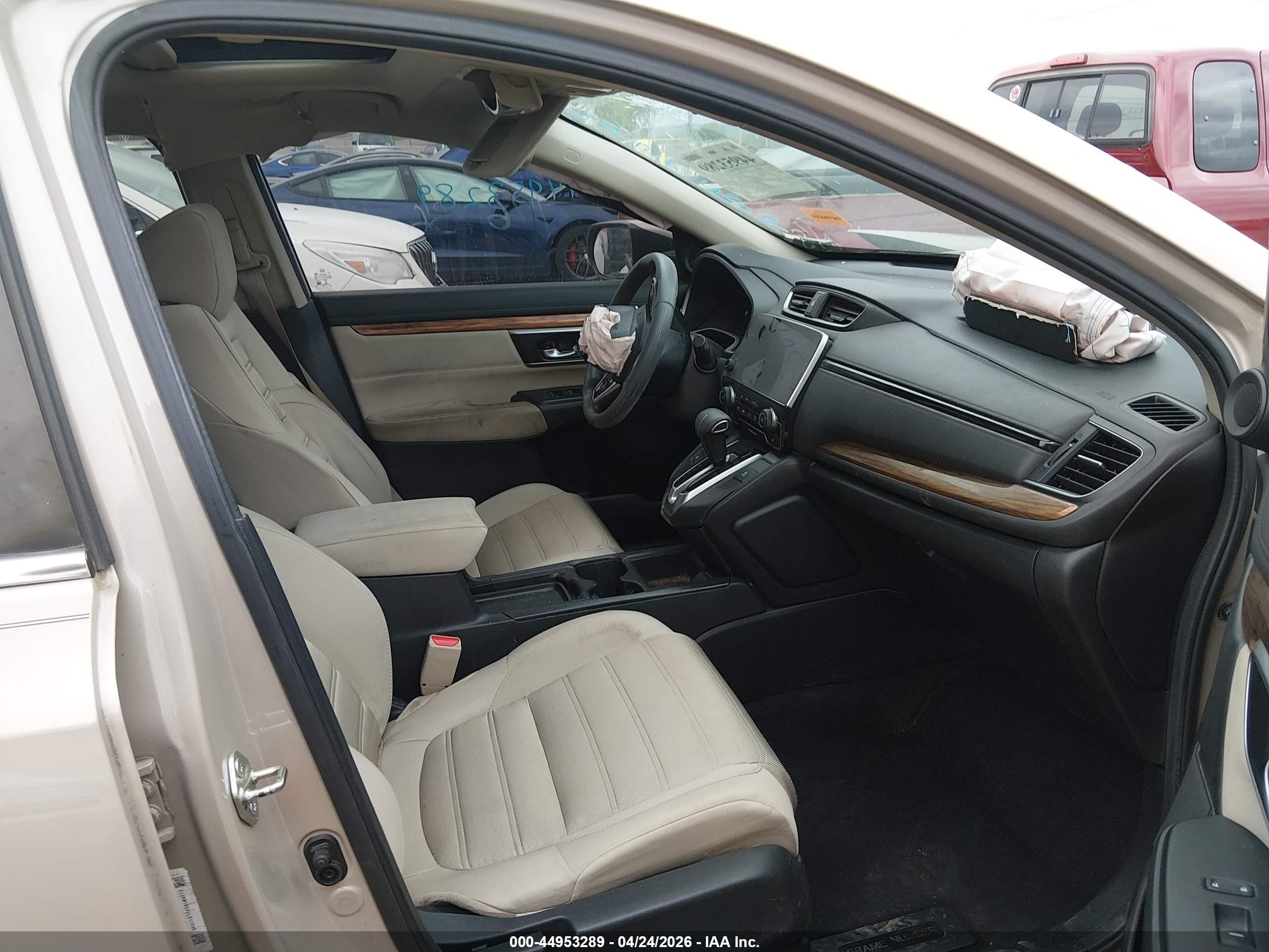 2018 Honda Cr-v Ex Желто-коричневый vin: 5J6RW1H52JL011295