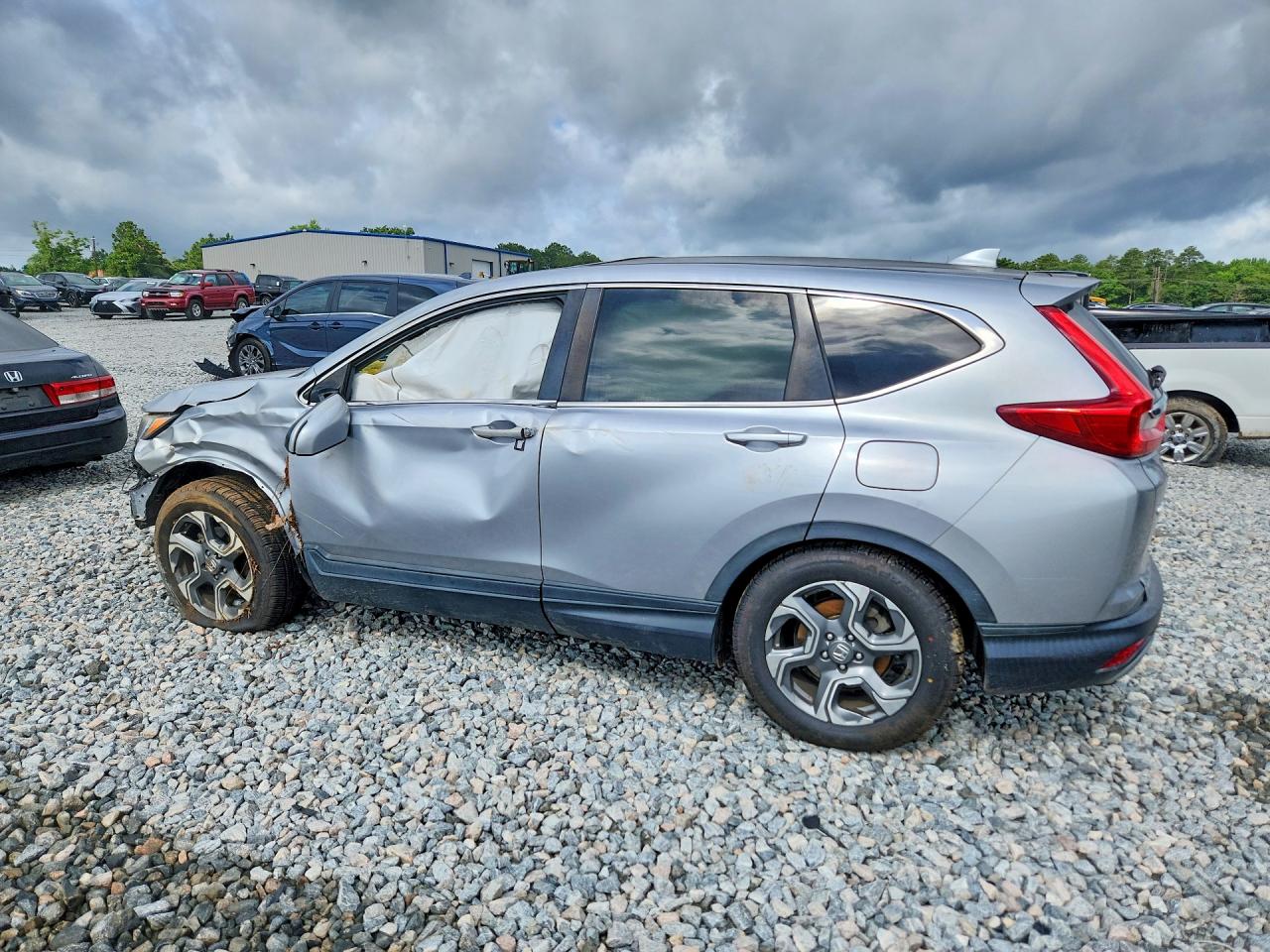 2019 Honda Cr-v Ex Silver vin: 5J6RW1H55KA021610