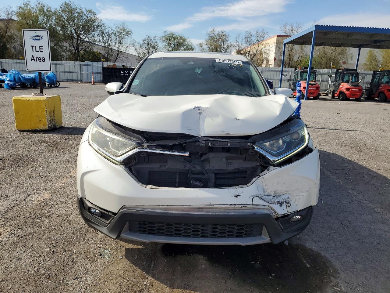 2018 Honda Cr-v Ex Белый vin: 5J6RW1H57JL003791