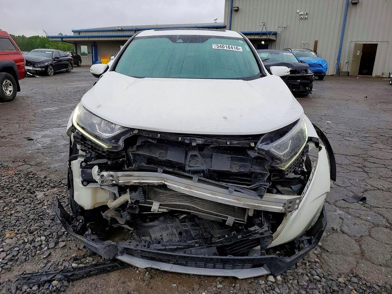 2018 Honda Cr-v Ex White vin: 5J6RW1H57JL013723