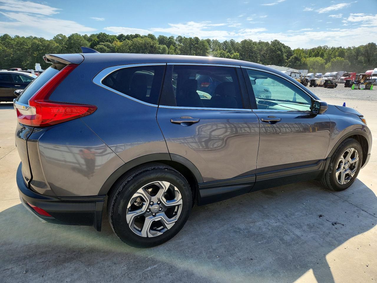 2019 Honda Cr-v Ex Gray vin: 5J6RW1H58KA021441