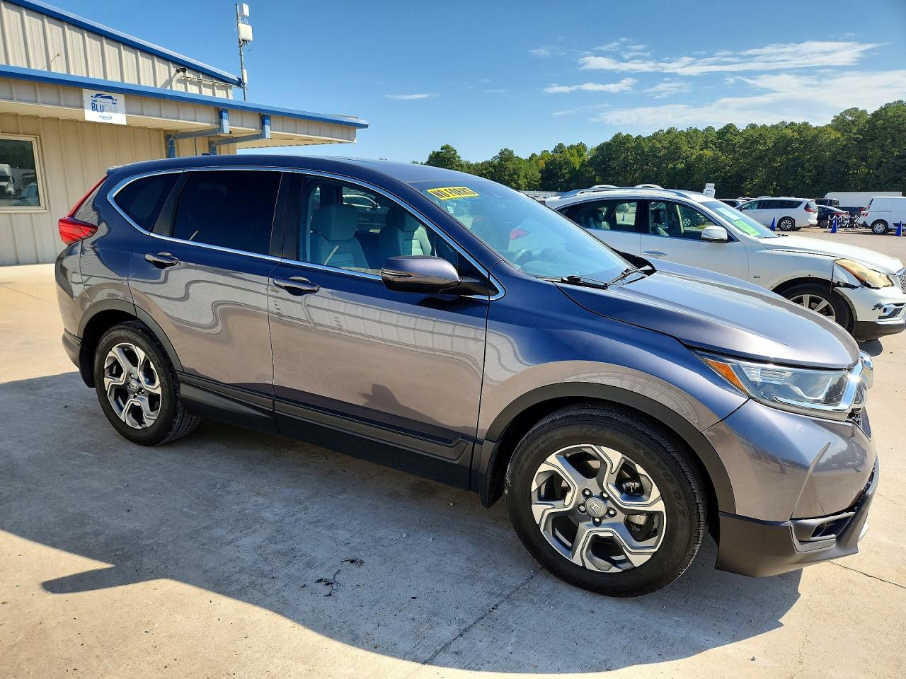2019 Honda Cr-v Ex Gray vin: 5J6RW1H58KA021441