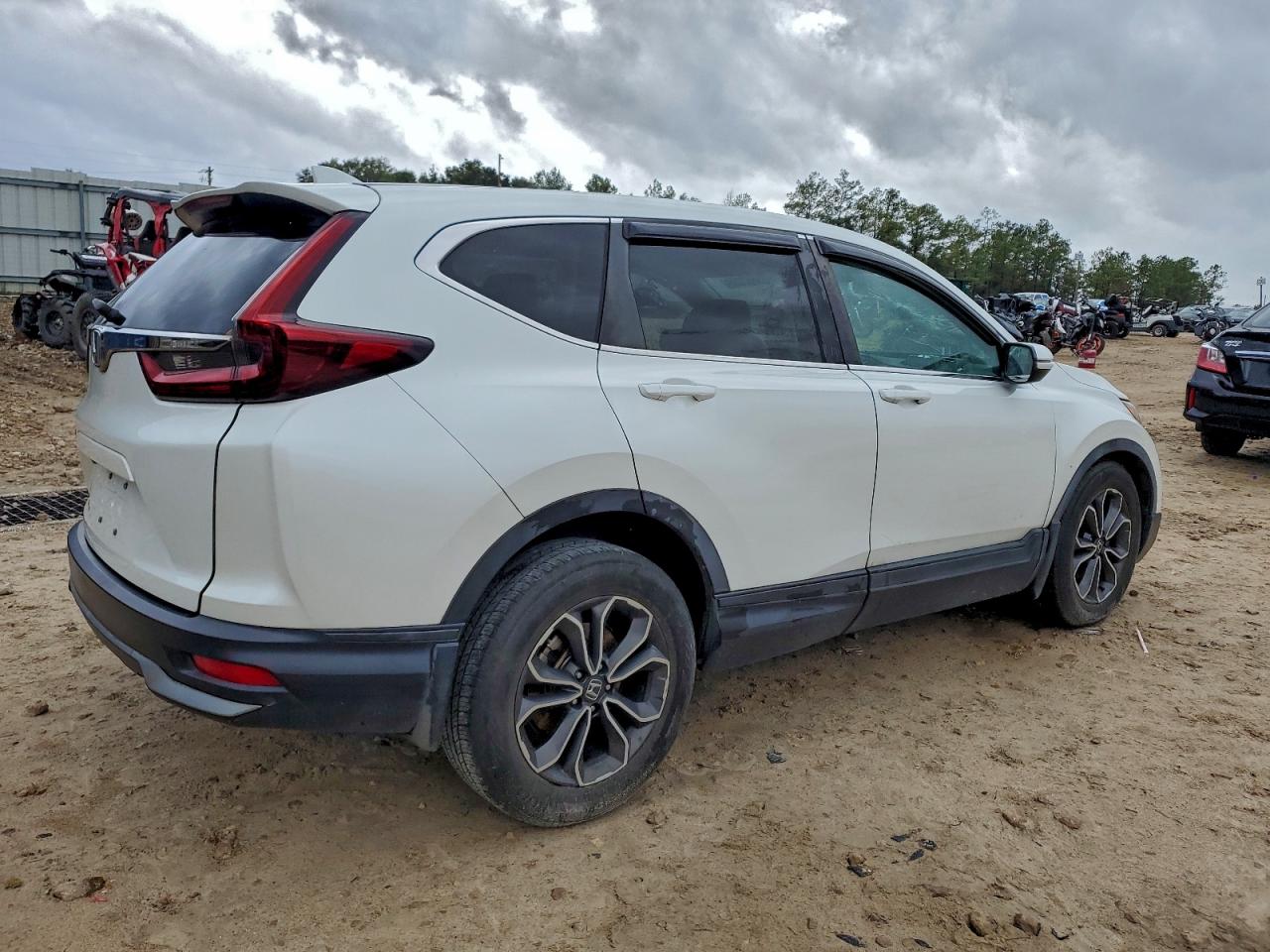 2020 Honda Cr-v Ex White vin: 5J6RW1H58LL008016