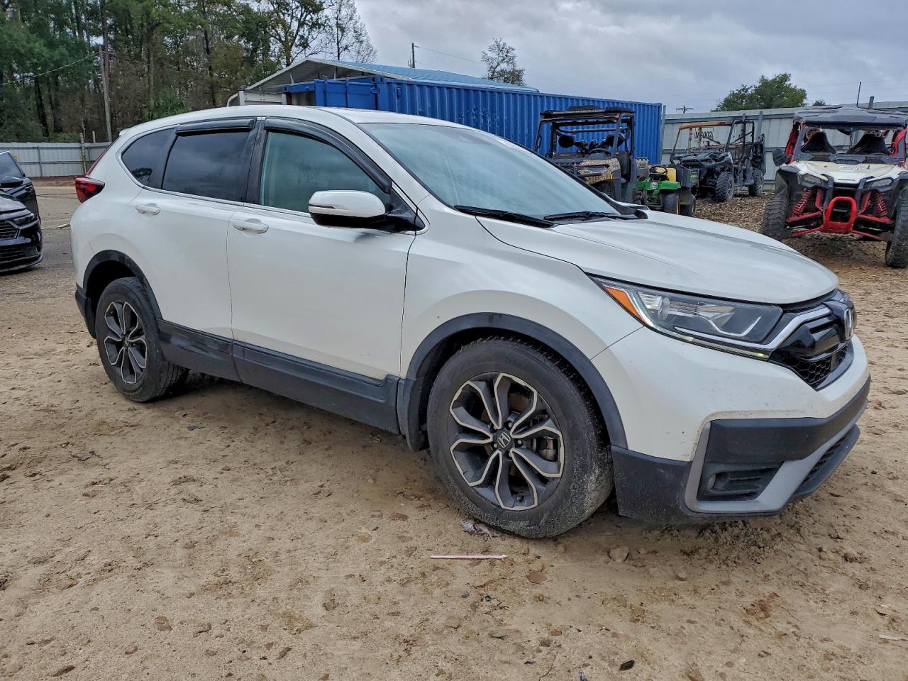 2020 Honda Cr-v Ex White vin: 5J6RW1H58LL008016