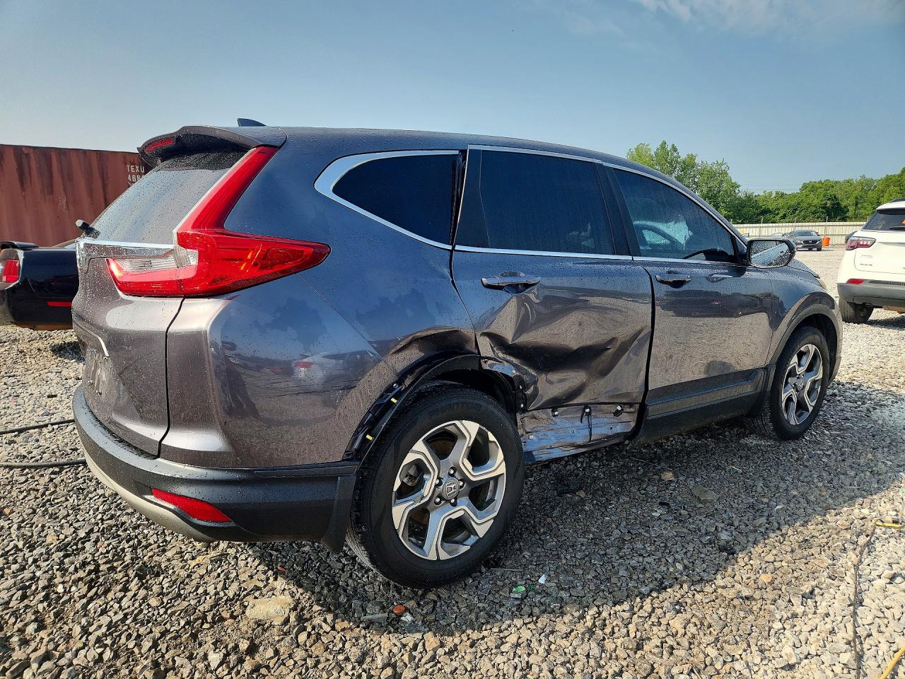 2019 Honda Cr-v Ex Серый vin: 5J6RW1H59KA009993