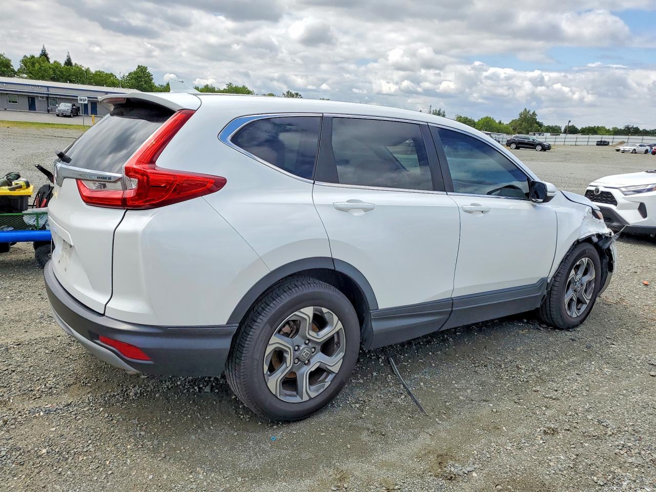 2019 Honda Cr-v Ex White vin: 5J6RW1H59KA028429