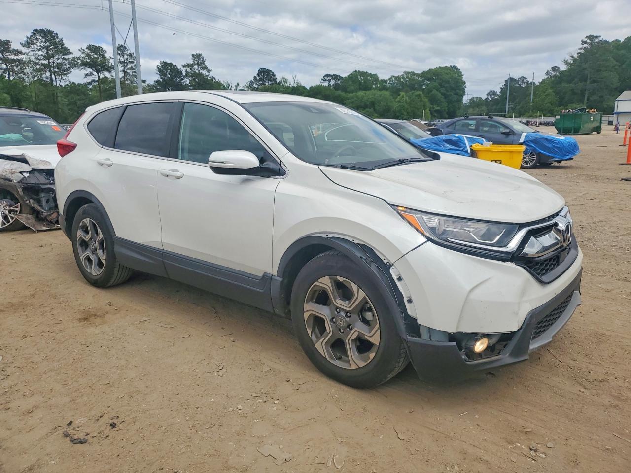2019 Honda Cr-v Exl White vin: 5J6RW1H80KA037143