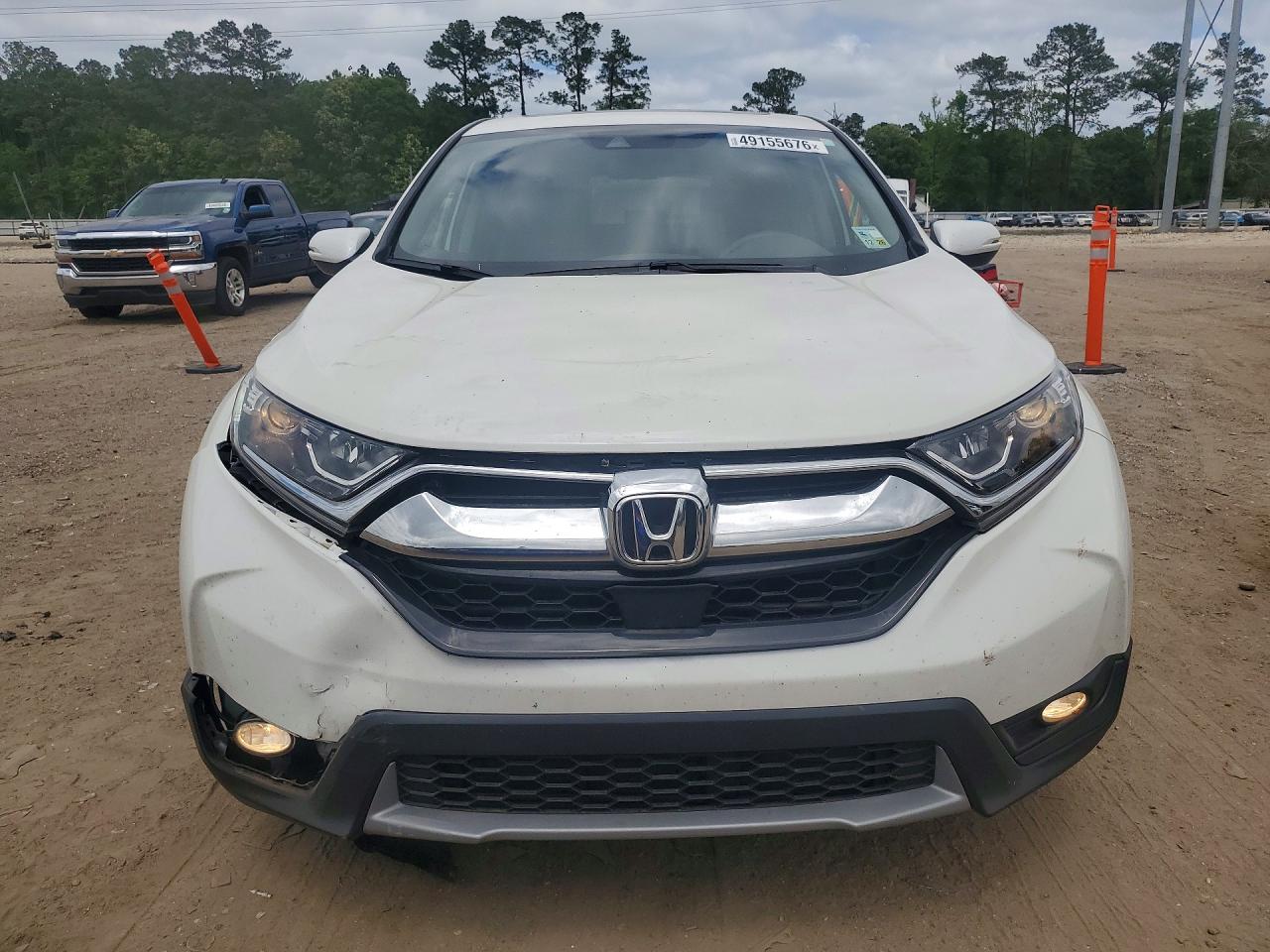 2019 Honda Cr-v Exl White vin: 5J6RW1H80KA037143