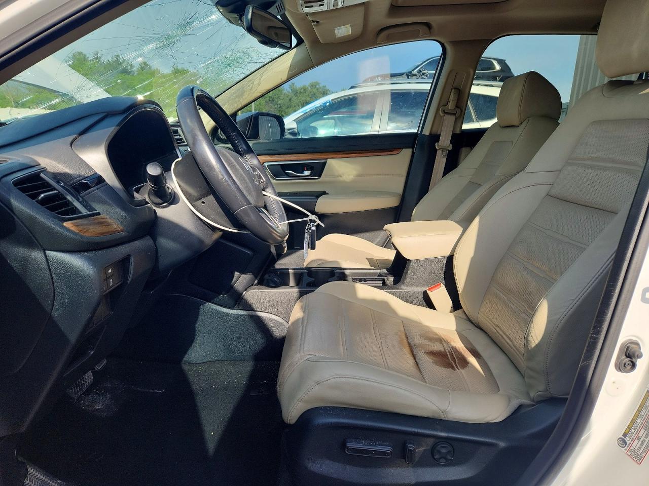 2019 Honda Cr-v Exl White vin: 5J6RW1H83KA041509