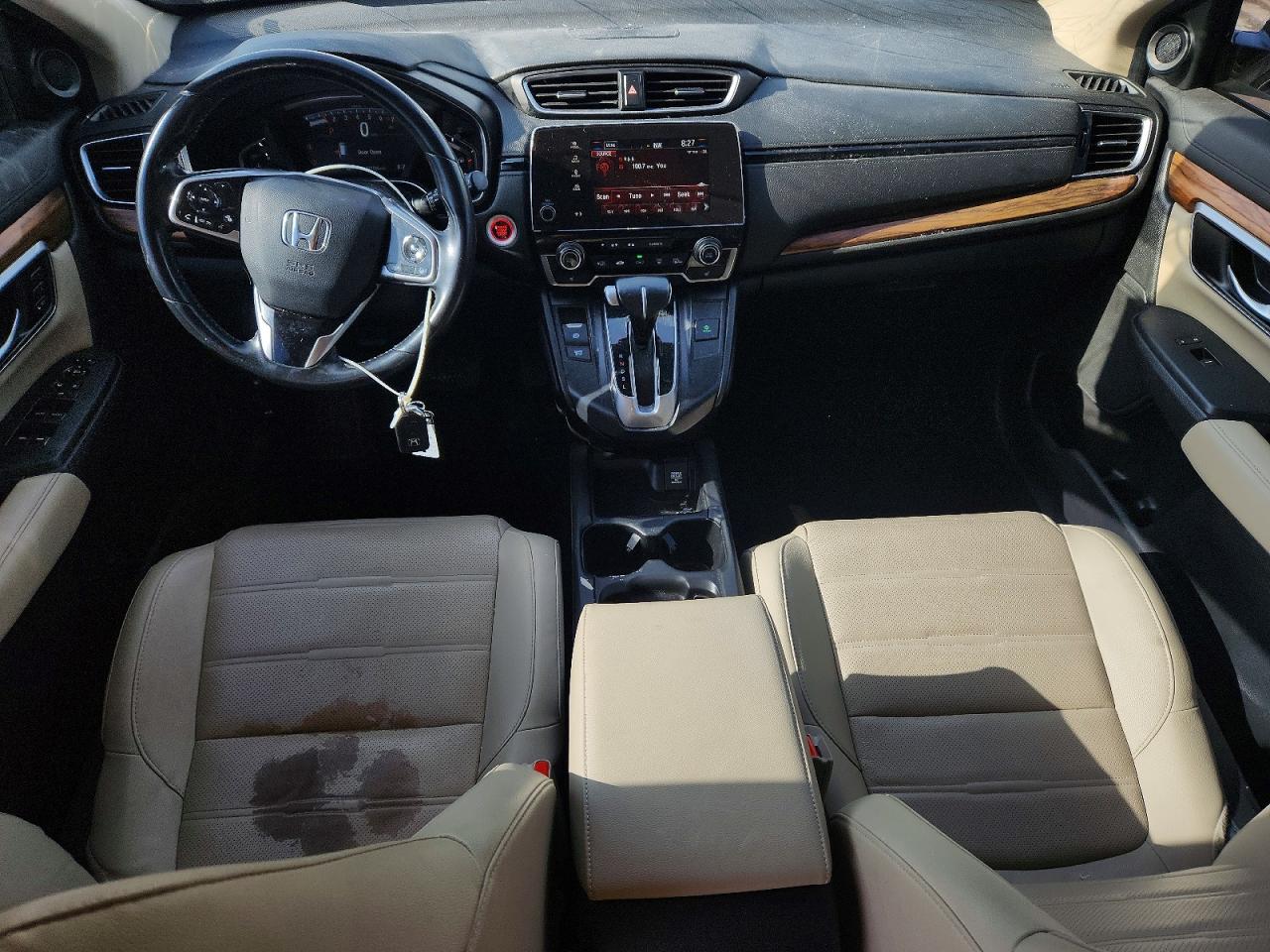 2019 Honda Cr-v Exl White vin: 5J6RW1H83KA041509