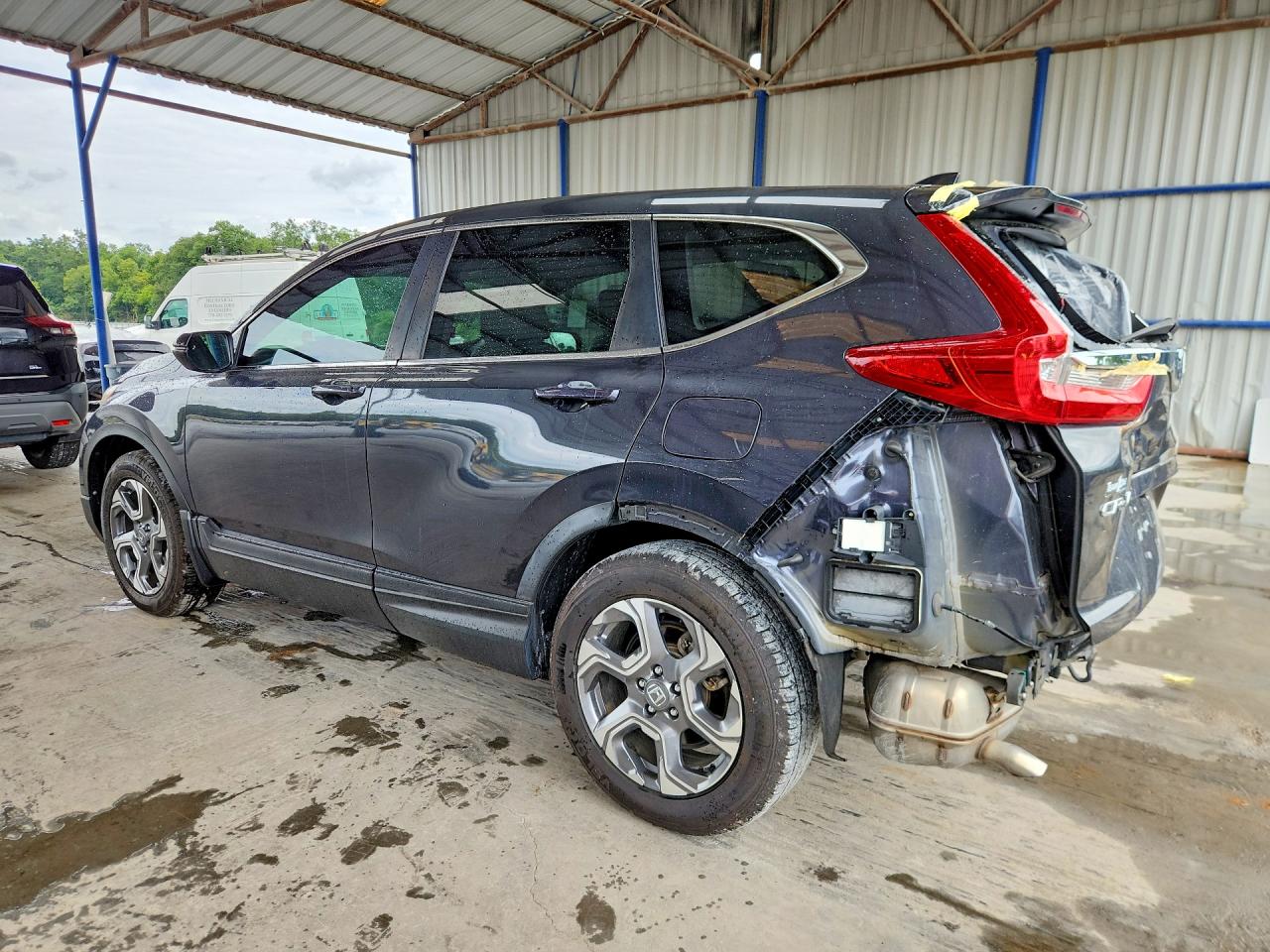 2019 Honda Cr-v Ex-l Gray vin: 5J6RW1H86KA019665