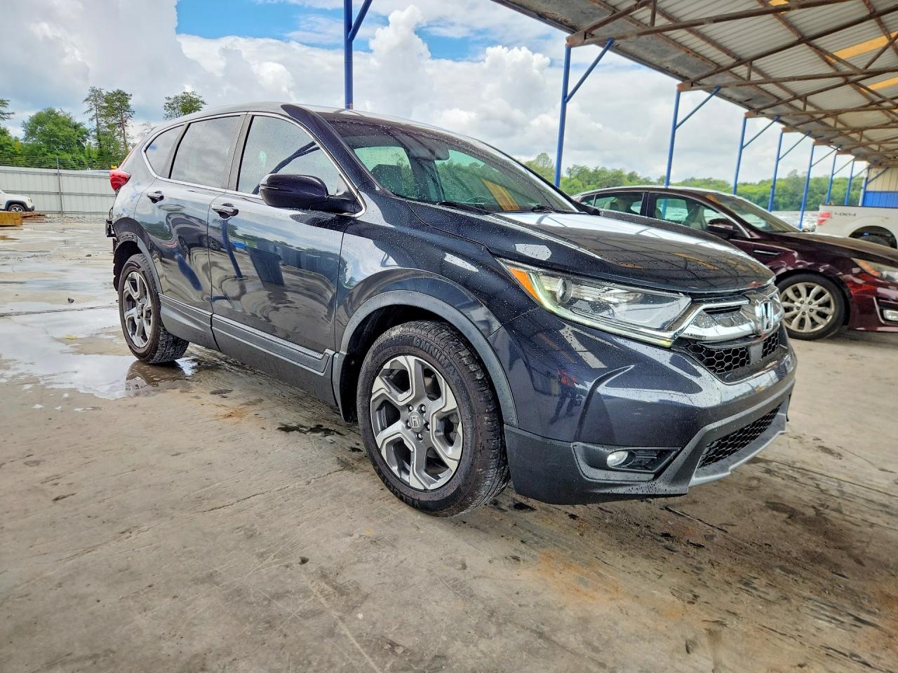 2019 Honda Cr-v Ex-l Gray vin: 5J6RW1H86KA019665