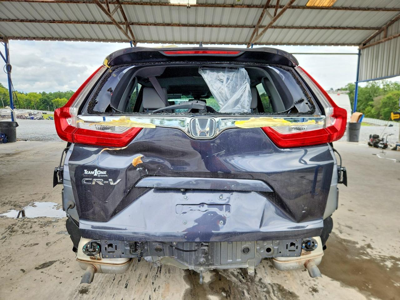 2019 Honda Cr-v Ex-l Gray vin: 5J6RW1H86KA019665