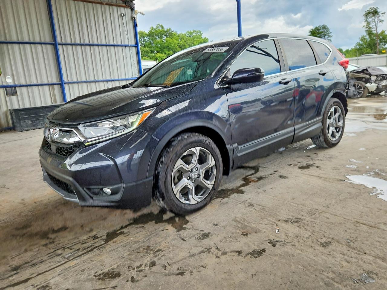2019 Honda Cr-v Ex-l Gray vin: 5J6RW1H86KA019665