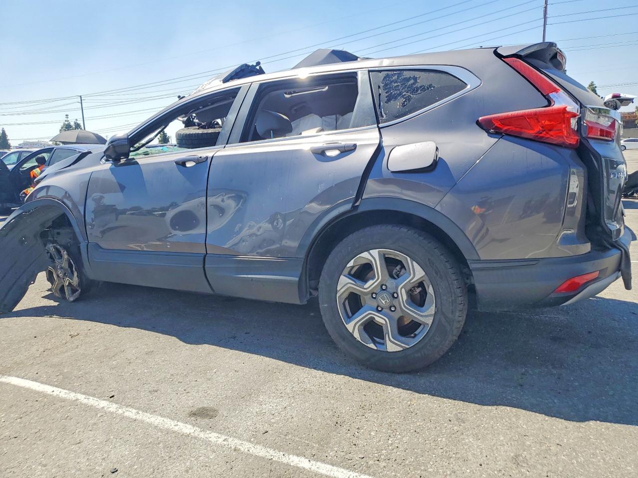 2019 Honda Cr-v Exl Gray vin: 5J6RW1H87KA034966