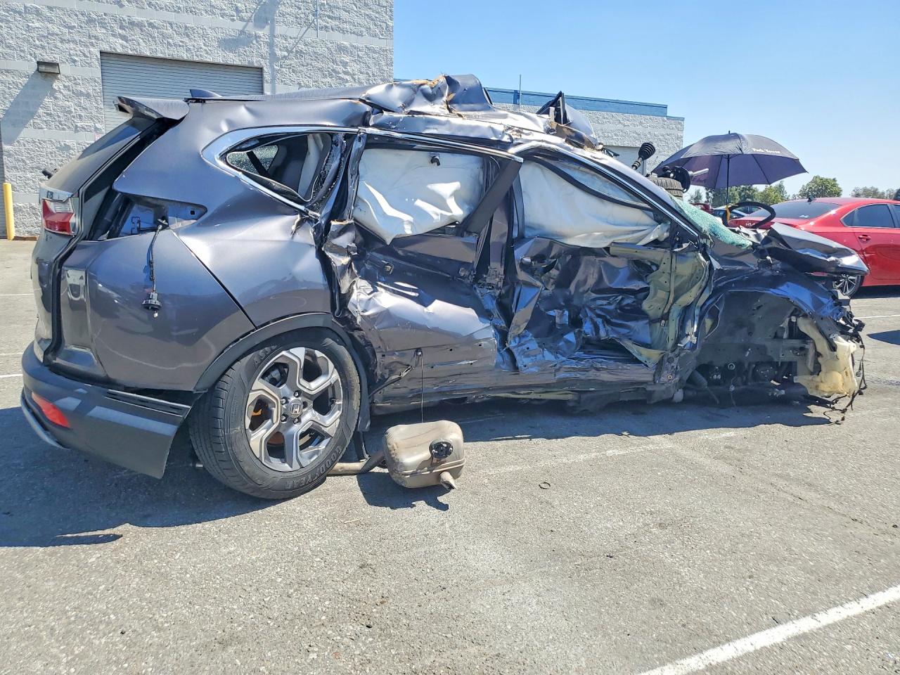 2019 Honda Cr-v Exl Gray vin: 5J6RW1H87KA034966
